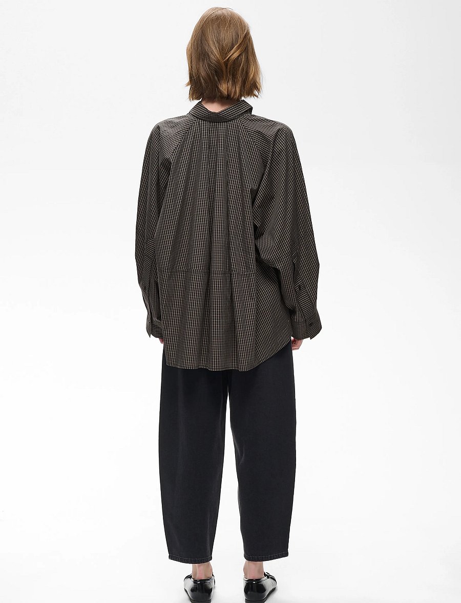 InWear - MILLESIW LOOSE SHIRT - long-sleeved shirts - black graphic check - 3