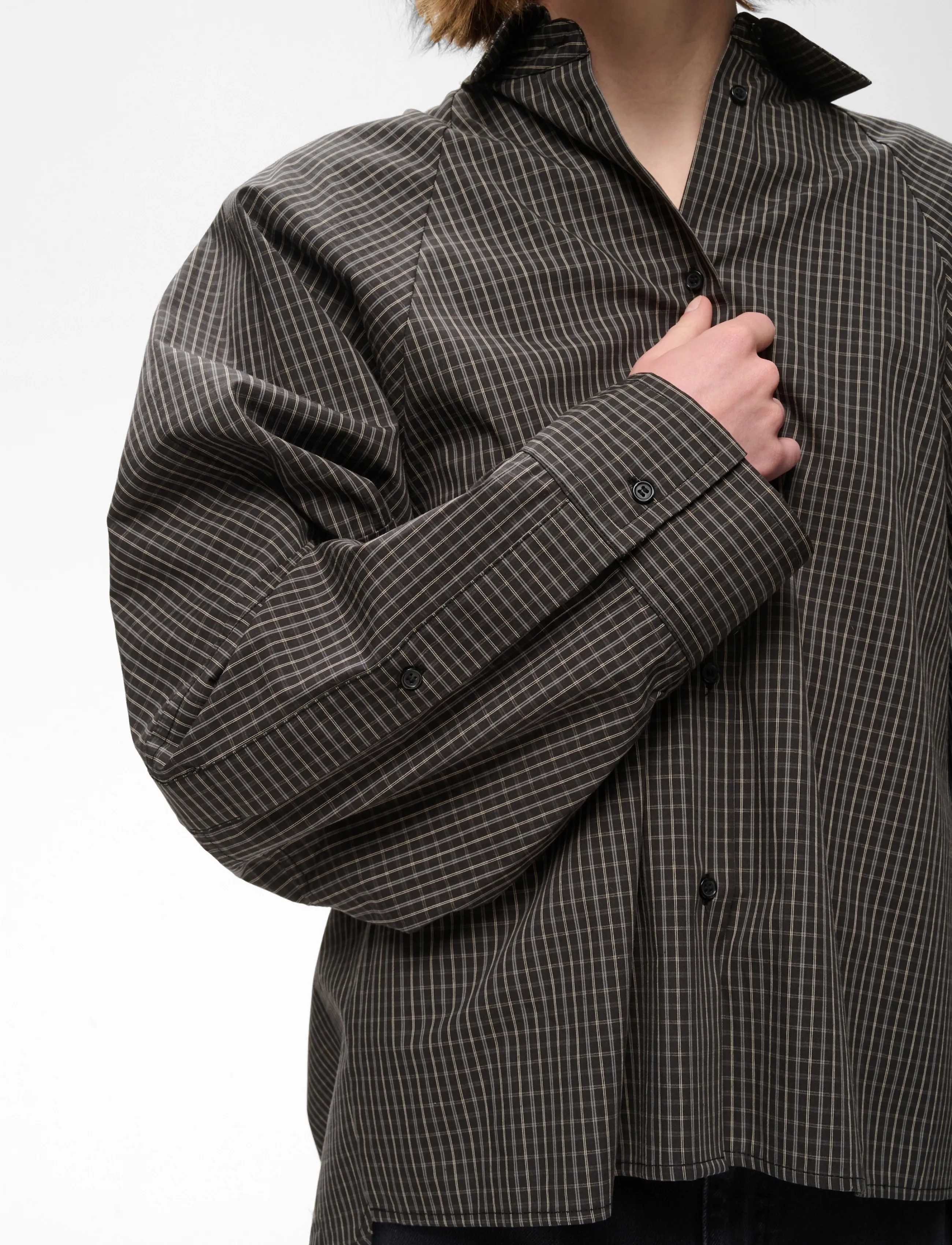 InWear - MILLESIW LOOSE SHIRT - long-sleeved shirts - black graphic check - 5