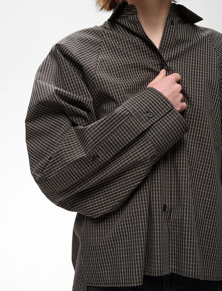 InWear - MILLESIW LOOSE SHIRT - long-sleeved shirts - black graphic check - 5