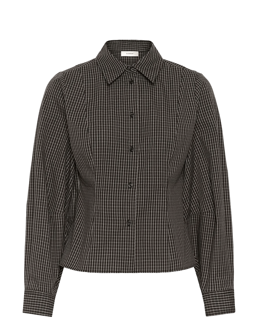 InWear - MILLESIW FITTED SHIRT - långärmade skjortor - black graphic check - 1