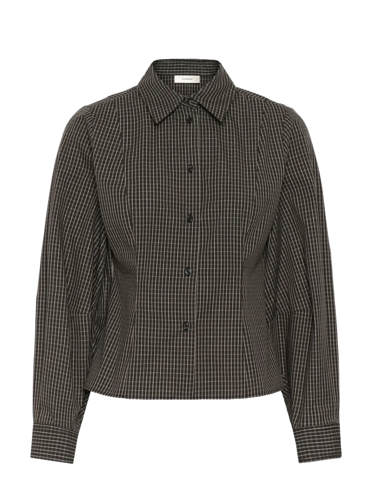 InWear MILLESIW FITTED SHIRT - Kollektioner - BLACK GRAPHIC CHECK / black