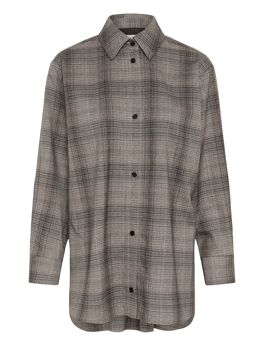 InWear - CHECKIEIW SHIRT JACKET - langærmede skjorter - brown fall check - 1