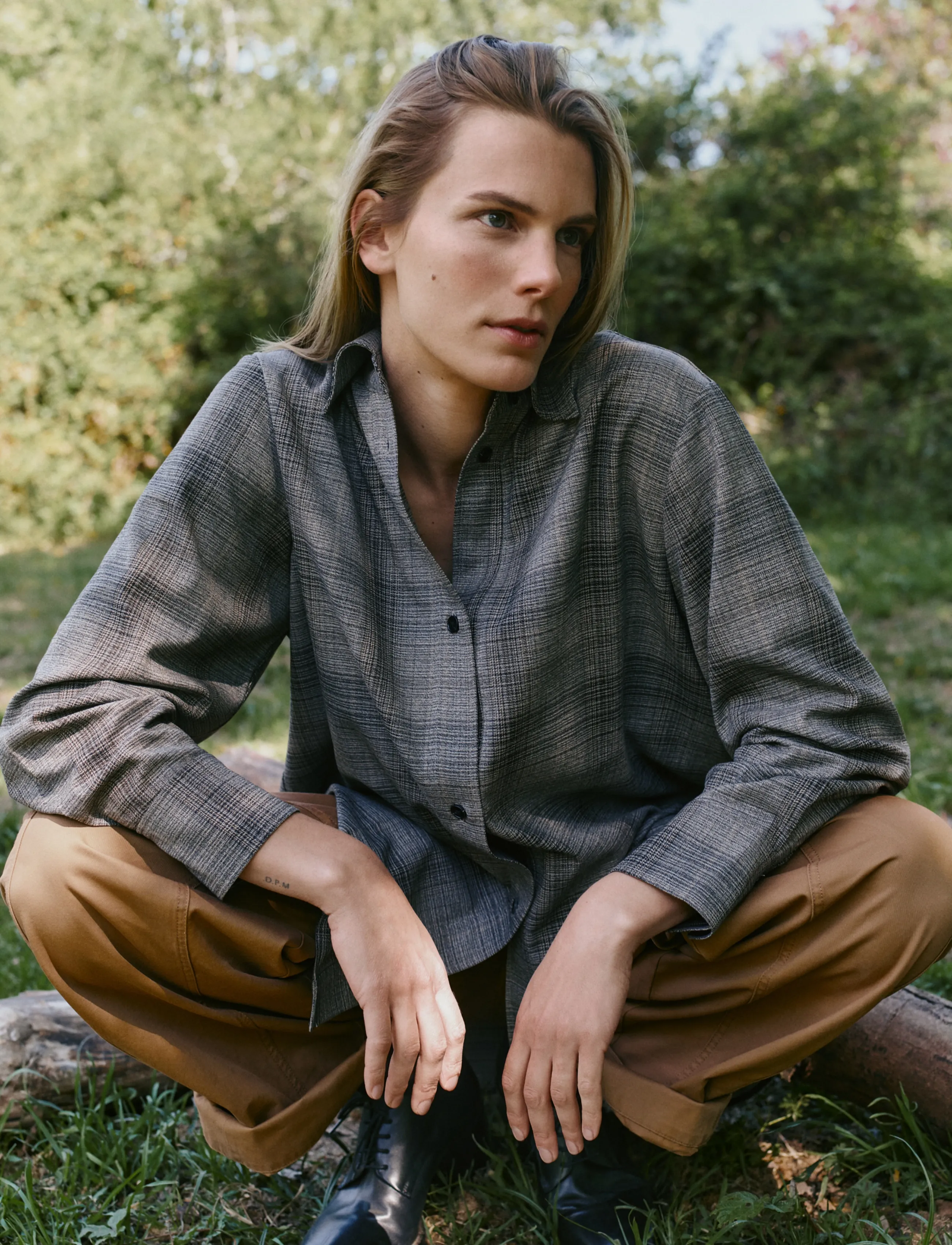 InWear CHECKIEIW SHIRT JACKET - InWear - BROWN FALL CHECK / brown