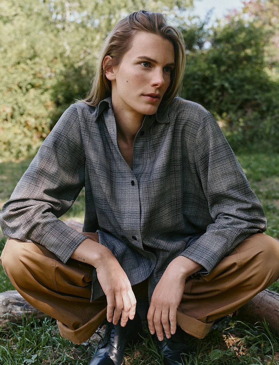 InWear - CHECKIEIW SHIRT JACKET - långärmade skjortor - brown fall check - 0