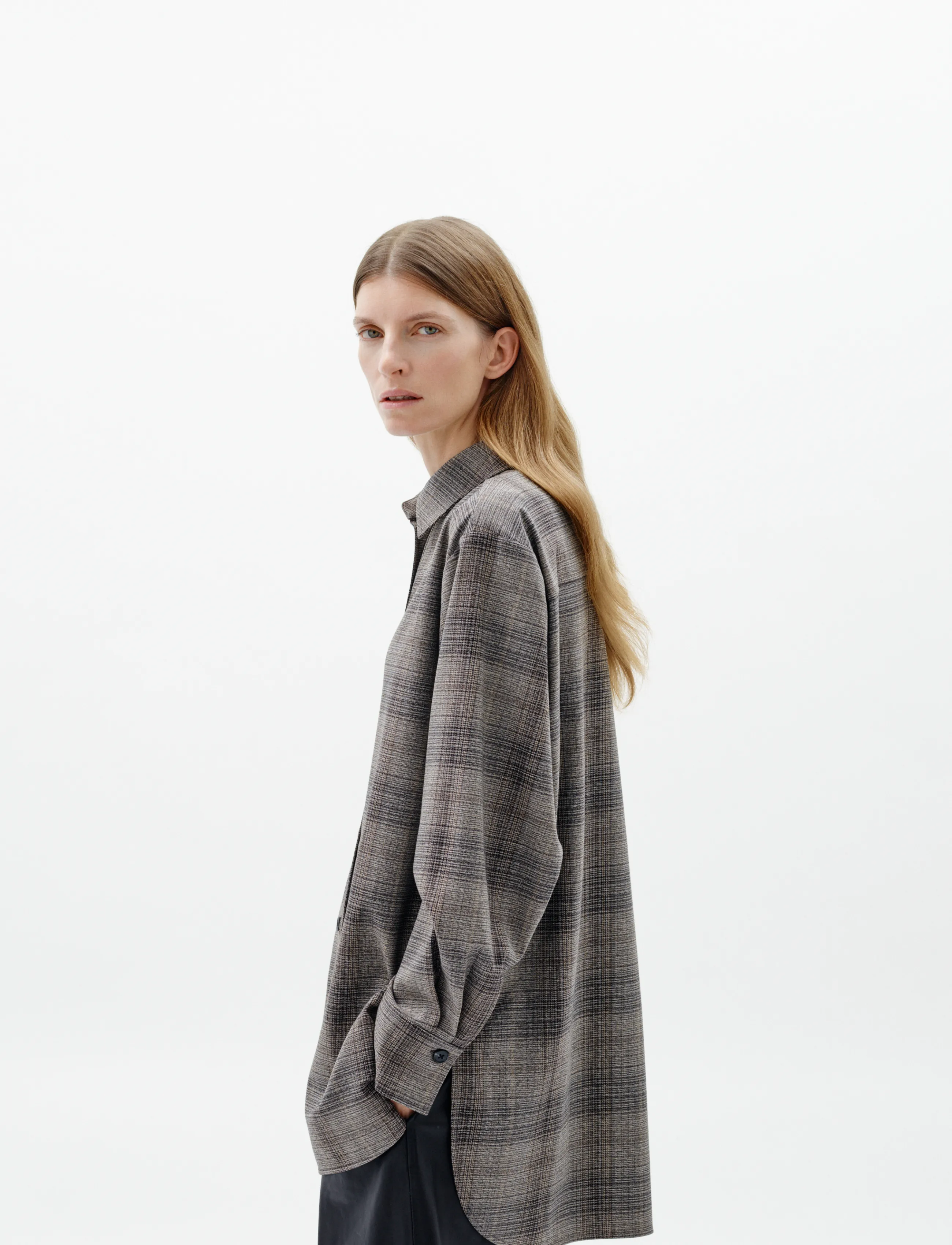 InWear - CHECKIEIW SHIRT JACKET - long-sleeved shirts - brown fall check - 2