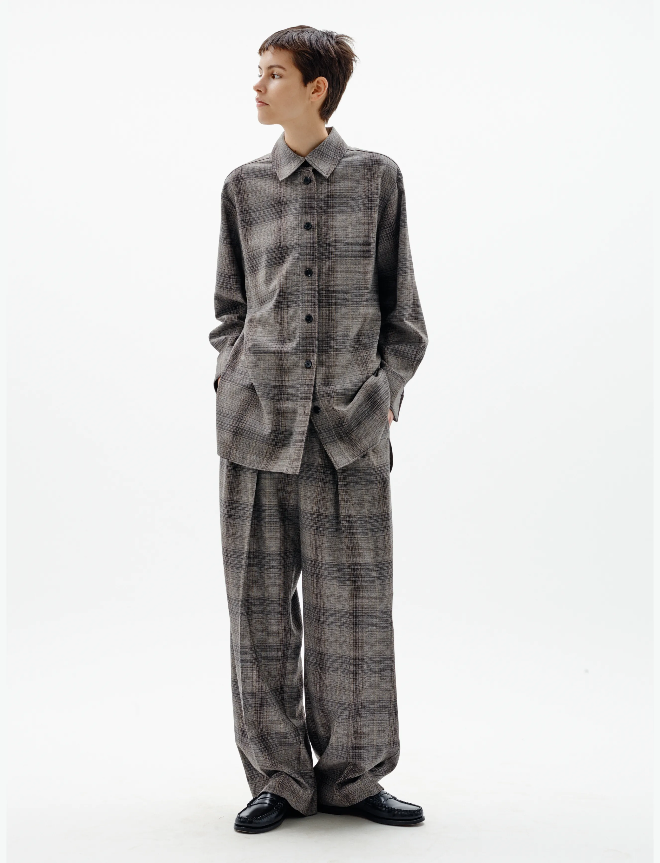 InWear - CHECKIEIW SHIRT JACKET - long-sleeved shirts - brown fall check - 4