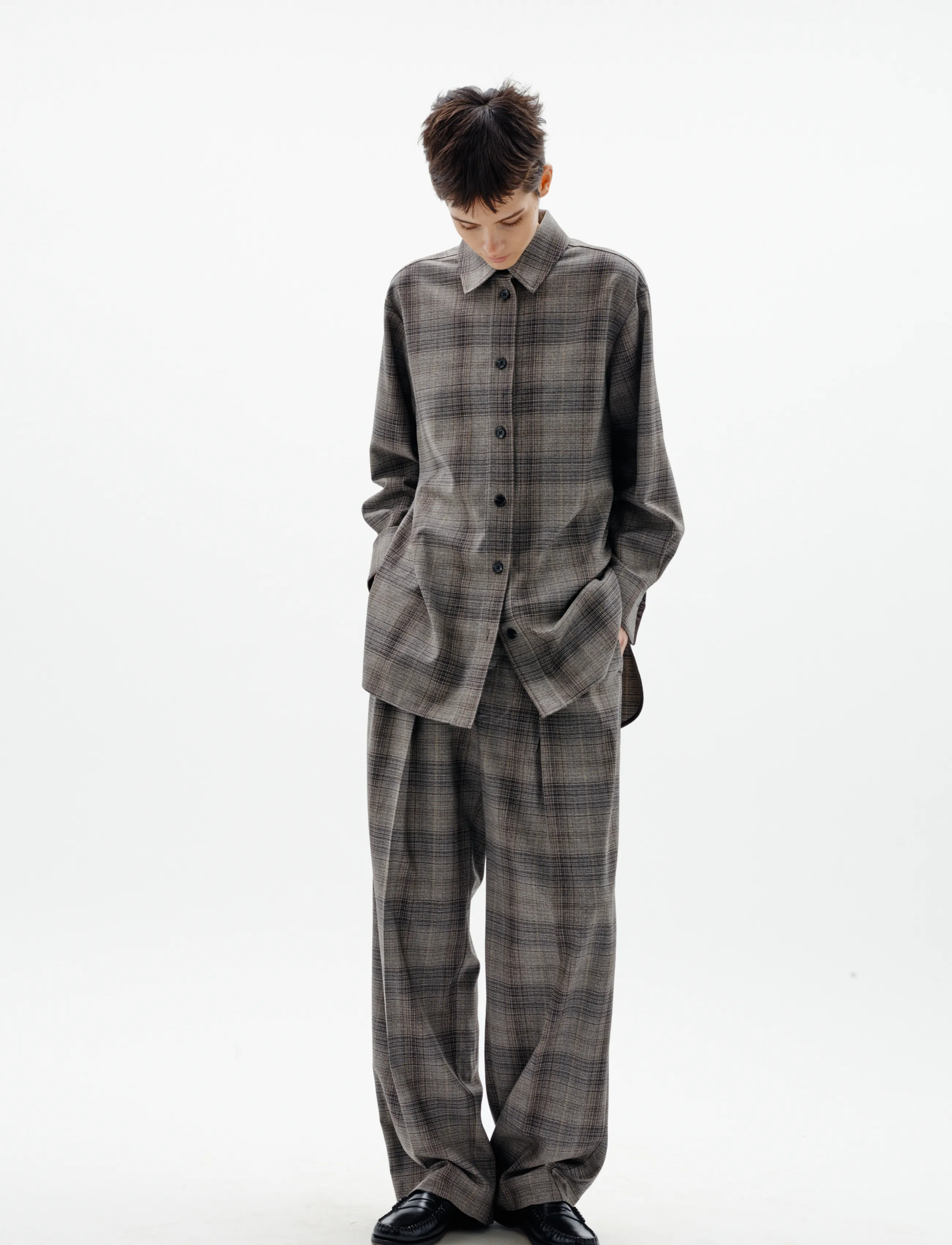 InWear - CHECKIEIW SHIRT JACKET - long-sleeved shirts - brown fall check - 5