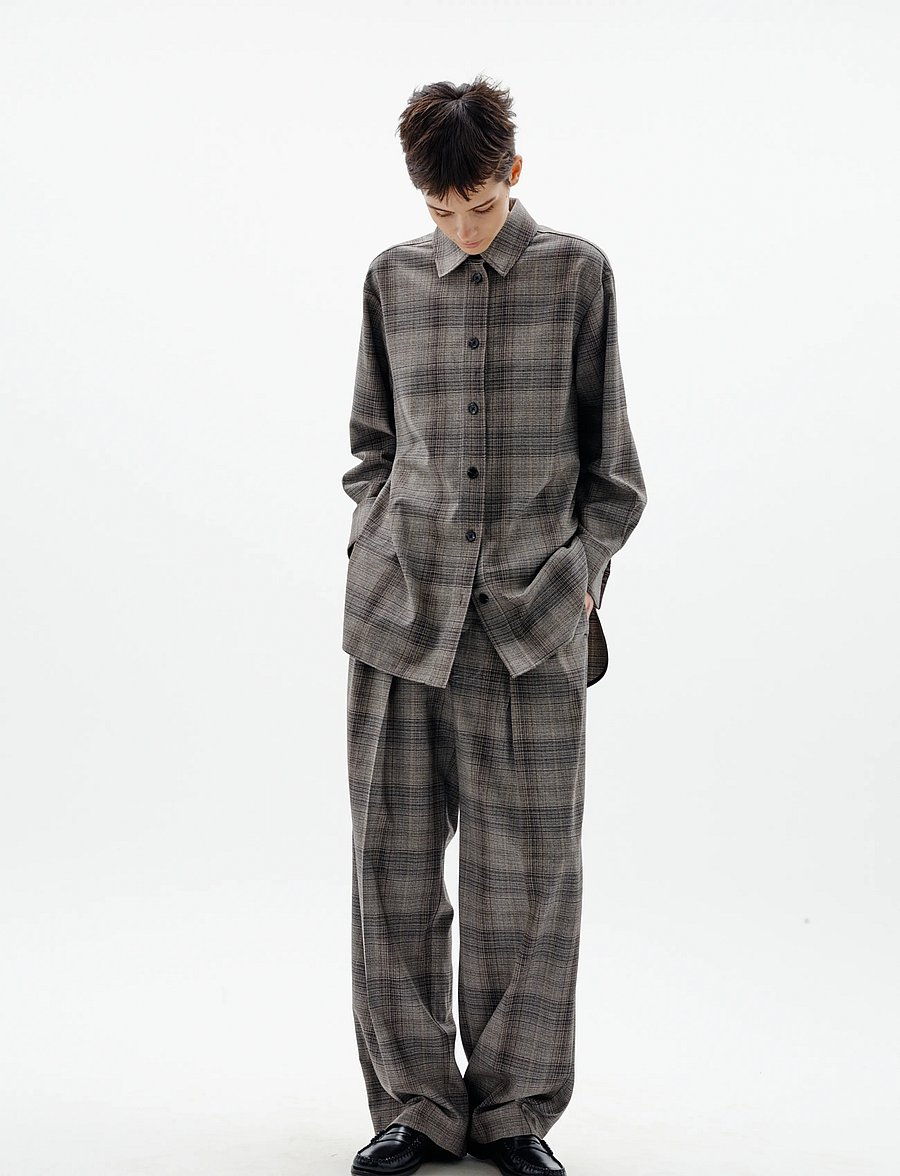 InWear - CHECKIEIW SHIRT JACKET - long-sleeved shirts - brown fall check - 5