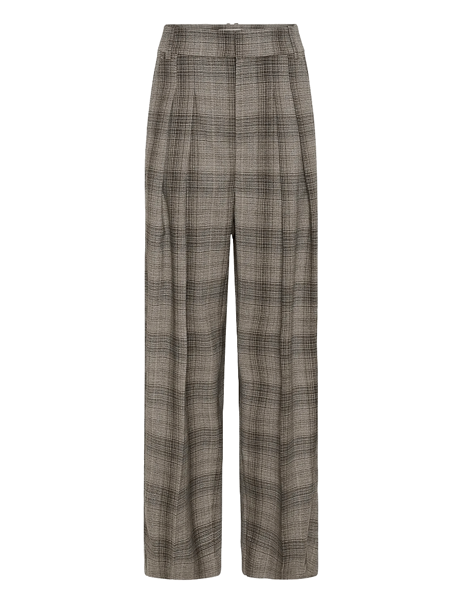 InWear - CHECKIEIW BARREL PANT - brown fall check - 1