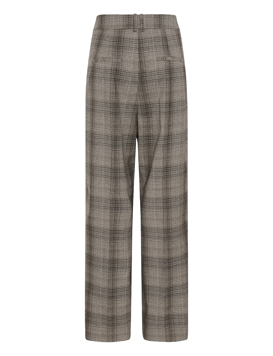 InWear - CHECKIEIW BARREL PANT - brown fall check - 2