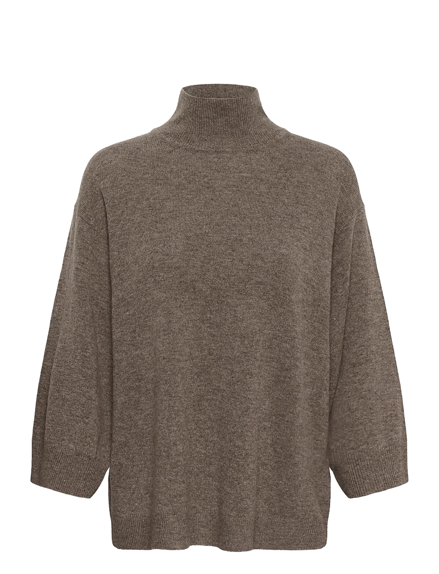 InWear - TALLYIW MONIKA HIGHNECK - kaschmir - chocolate brown melange - 1