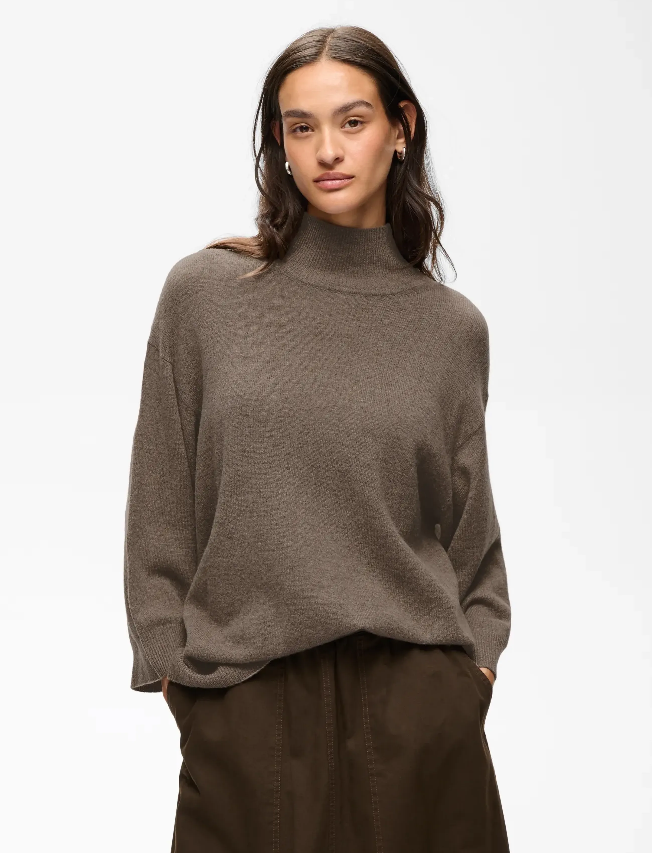 InWear - TALLYIW MONIKA HIGHNECK - herbstliche kleidung - chocolate brown melange - 0
