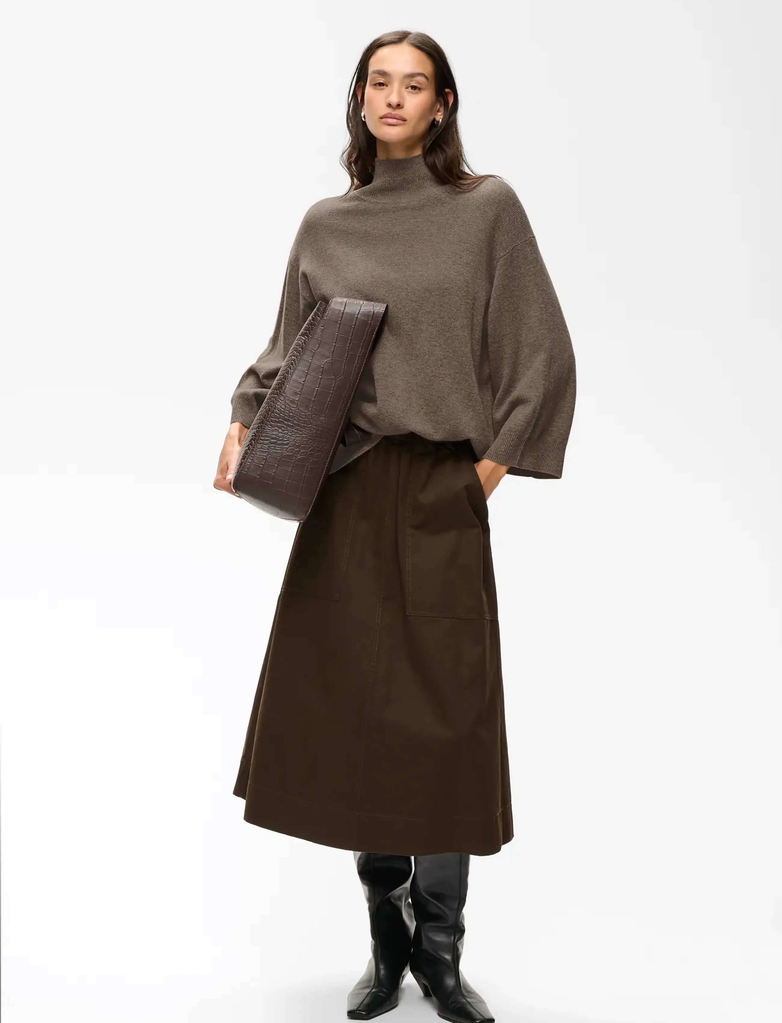 InWear - TALLYIW MONIKA HIGHNECK - herbstliche kleidung - chocolate brown melange - 3