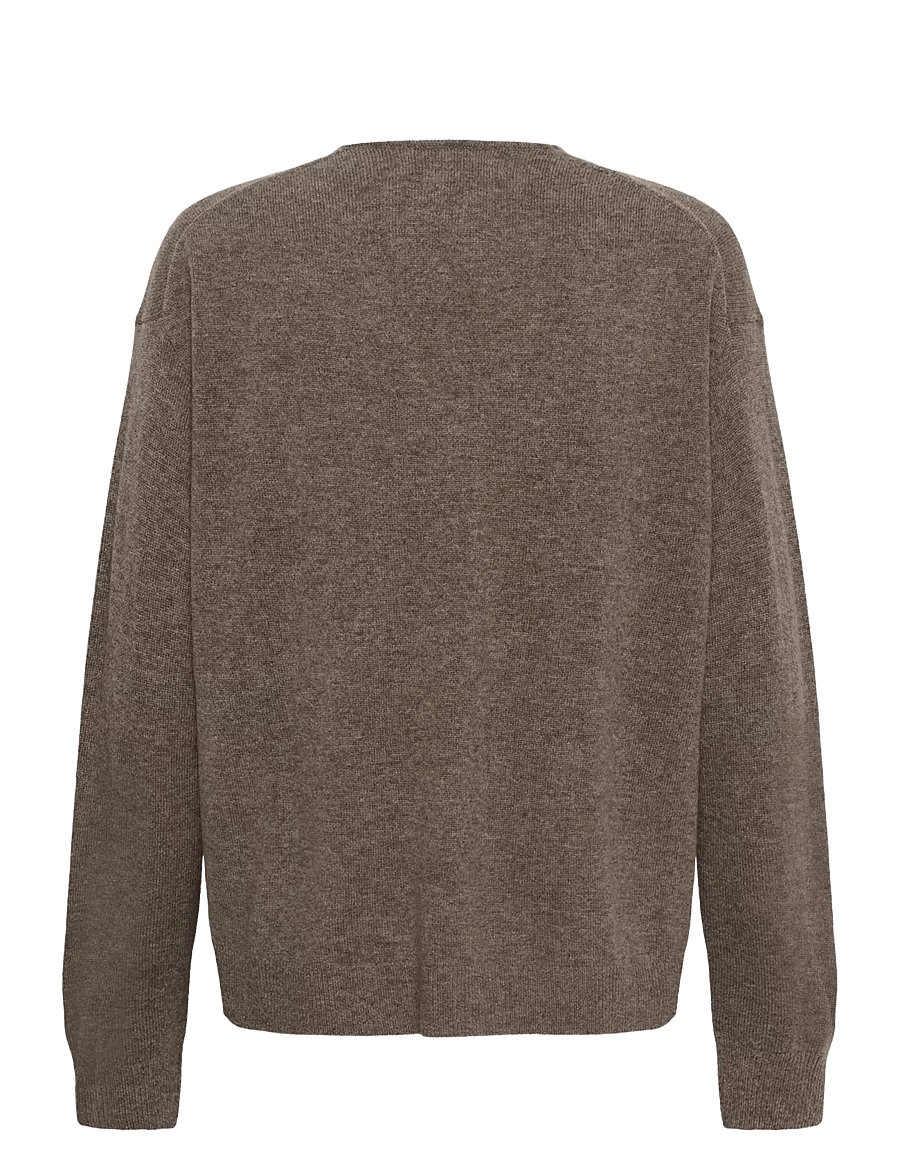 InWear - TALLYIW MONIKA V-NECK - cashmere - chocolate brown melange - 2