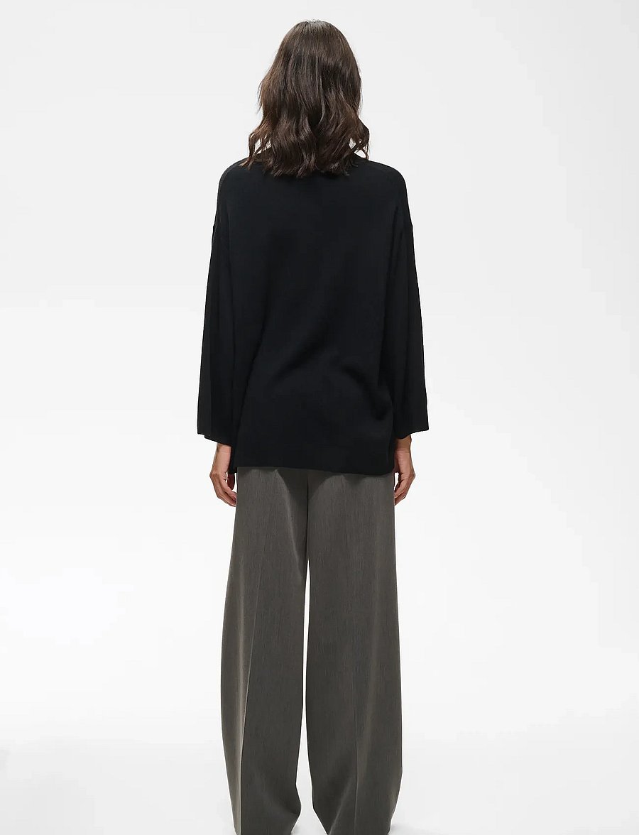 InWear - TALLYIW MONIKA V-NECK - kaschmir - black - 4