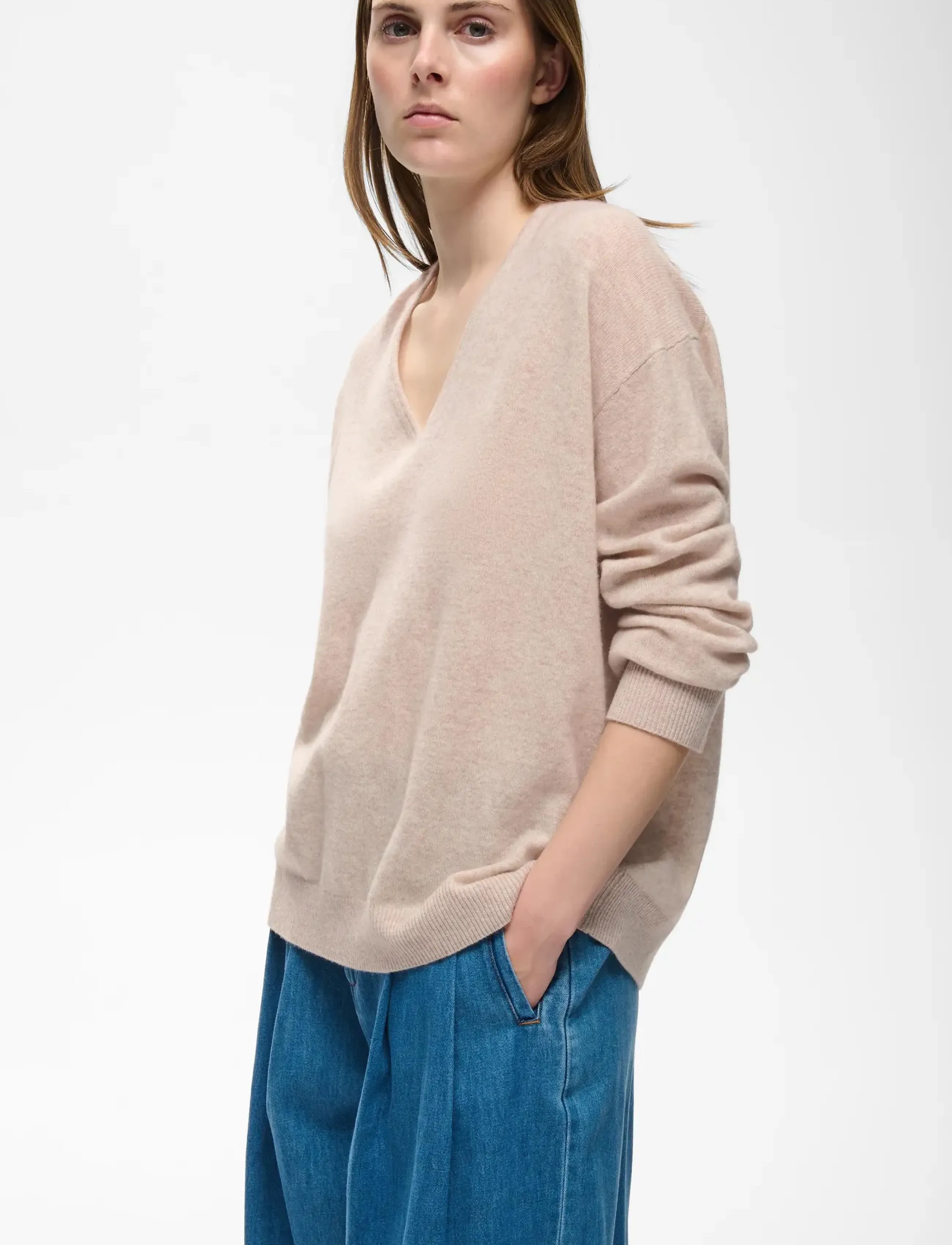 InWear - TALLYIW MONIKA V-NECK - höstkläder - cinder melange - 5