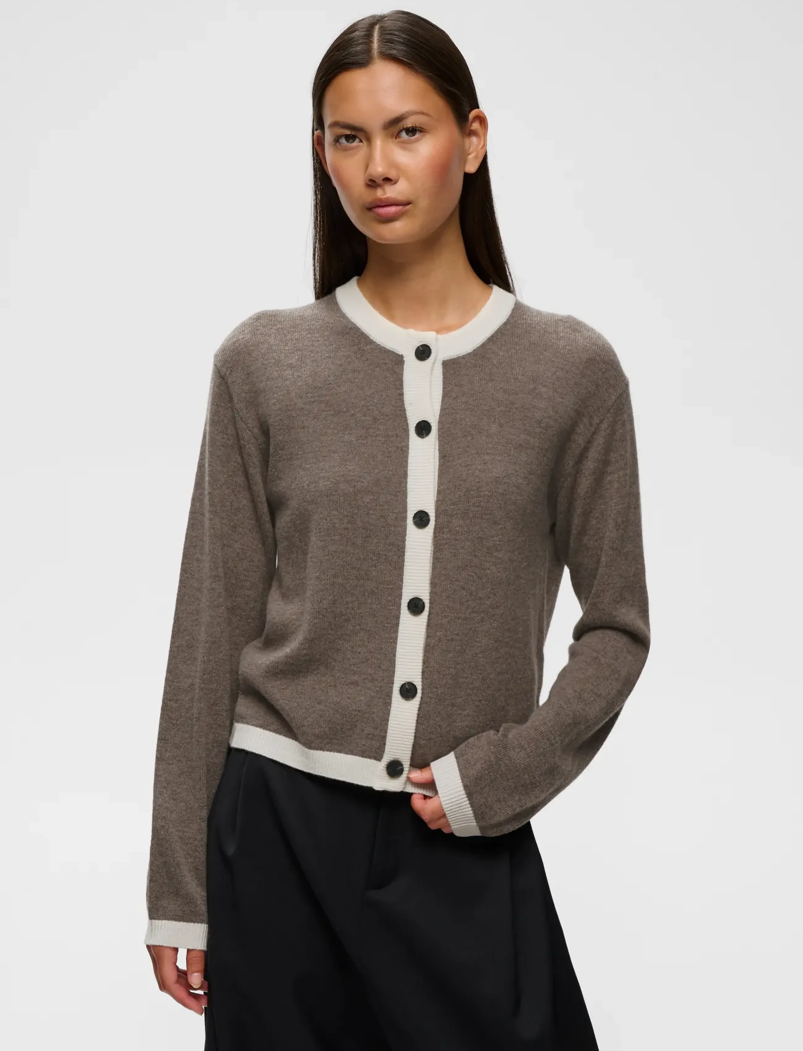 InWear - TALLYIW MONIKA CARDIGAN - autumn clothing - chocolate brown melange - 0
