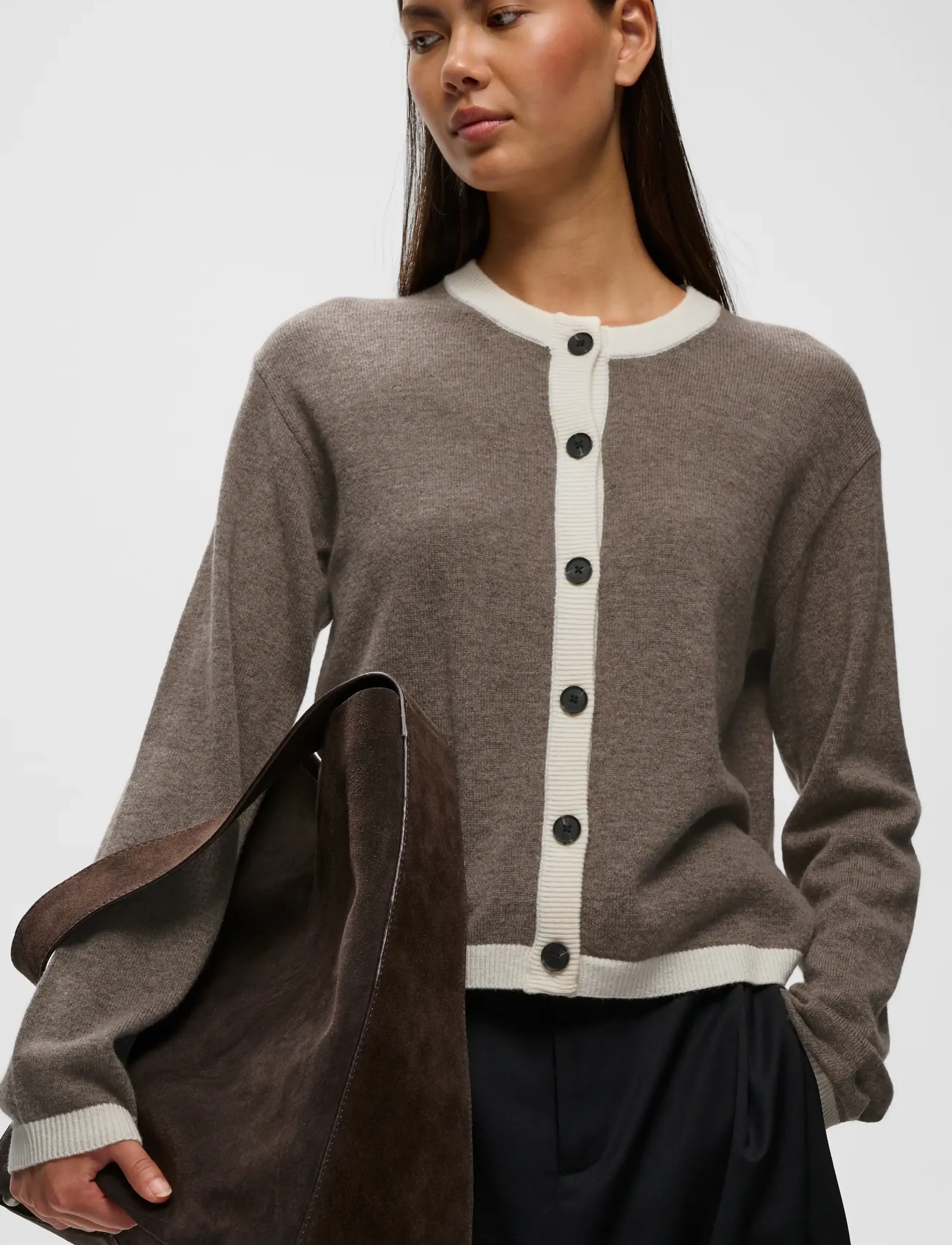 InWear - TALLYIW MONIKA CARDIGAN - autumn clothing - chocolate brown melange - 5