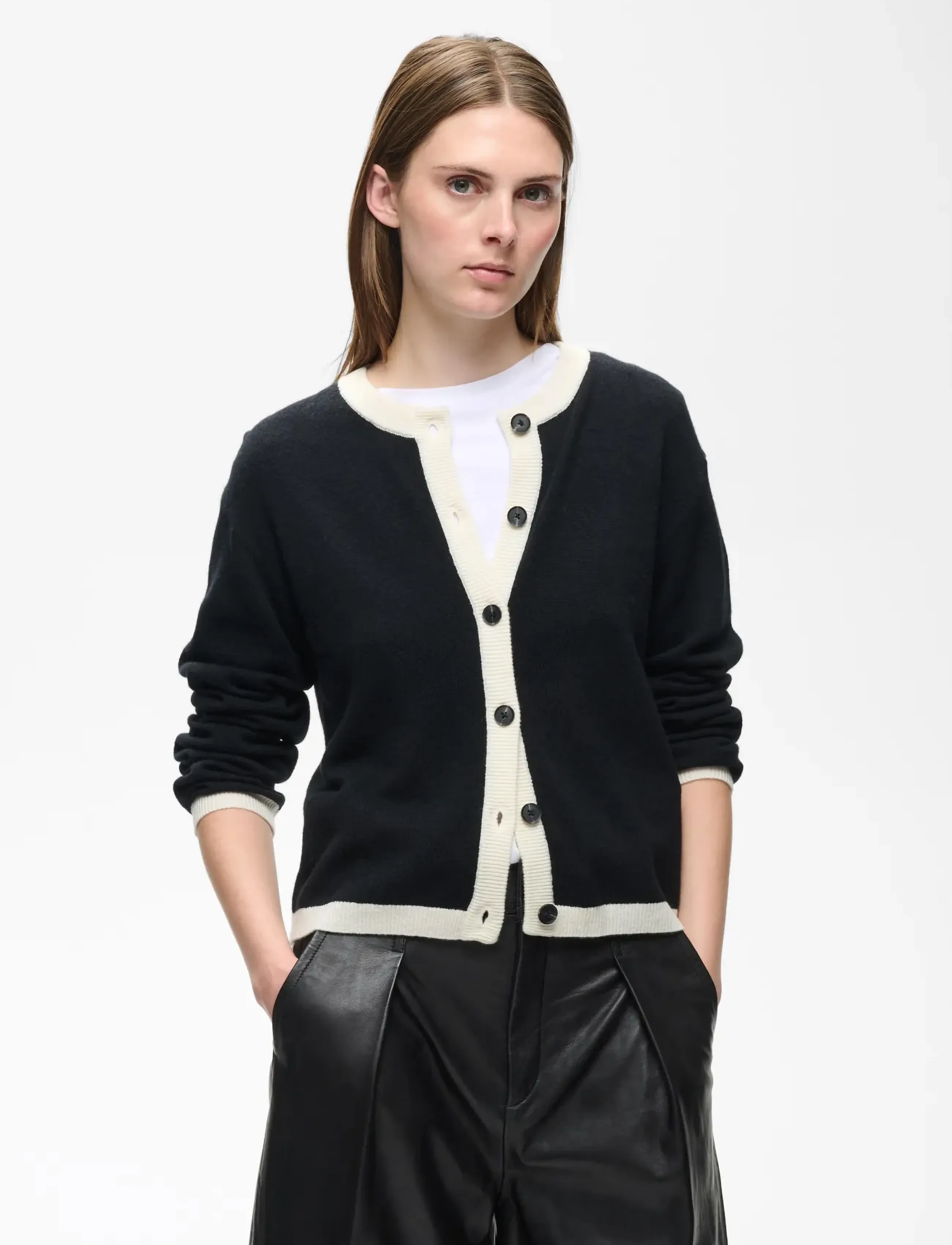 InWear - TALLYIW MONIKA CARDIGAN - autumn clothing - black - 0