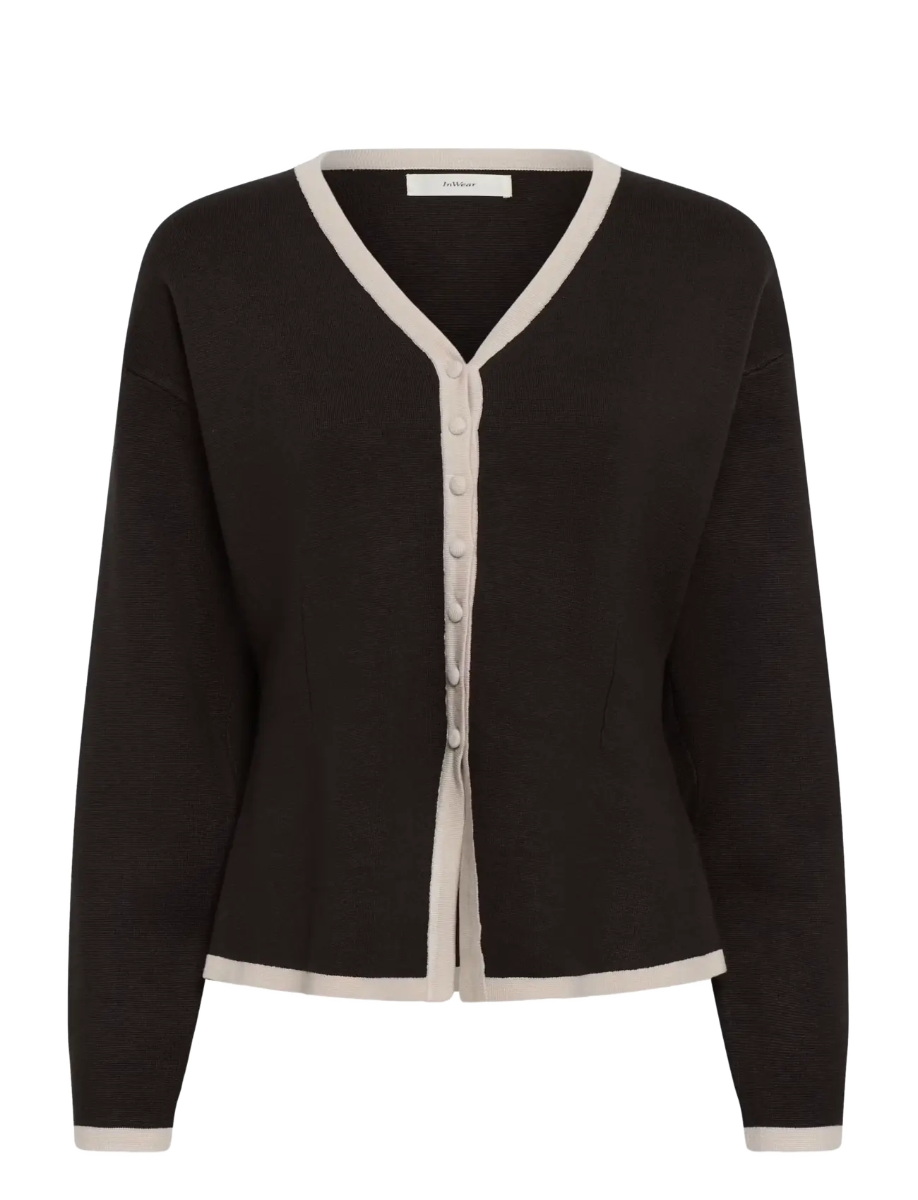 InWear YENAHIW CONTRAST CARDIGAN - Kläder - CHOCOLATE BROWN / brown