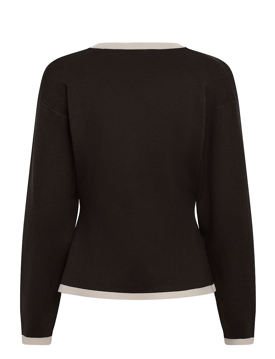 InWear - YENAHIW CONTRAST CARDIGAN - strickjacken - chocolate brown - 1