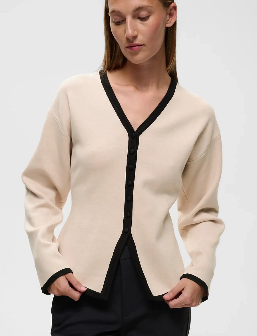 InWear - YENAHIW CONTRAST CARDIGAN - kardiganid - haze - 0