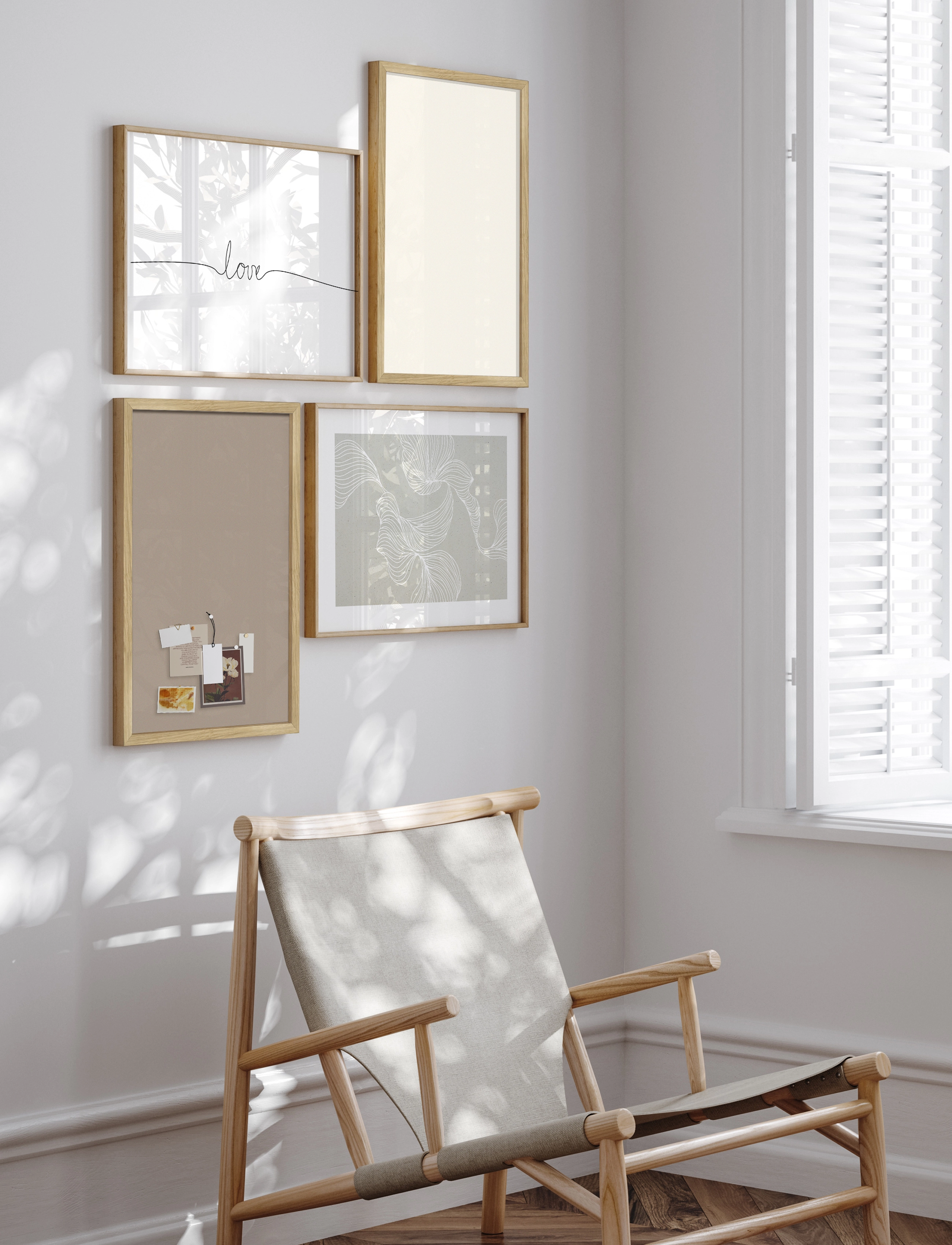 Incado Pinboards: Riche Beige Pin, 42X62 cm, Beige, Kontoropbevaring > Korkplader, Unisex