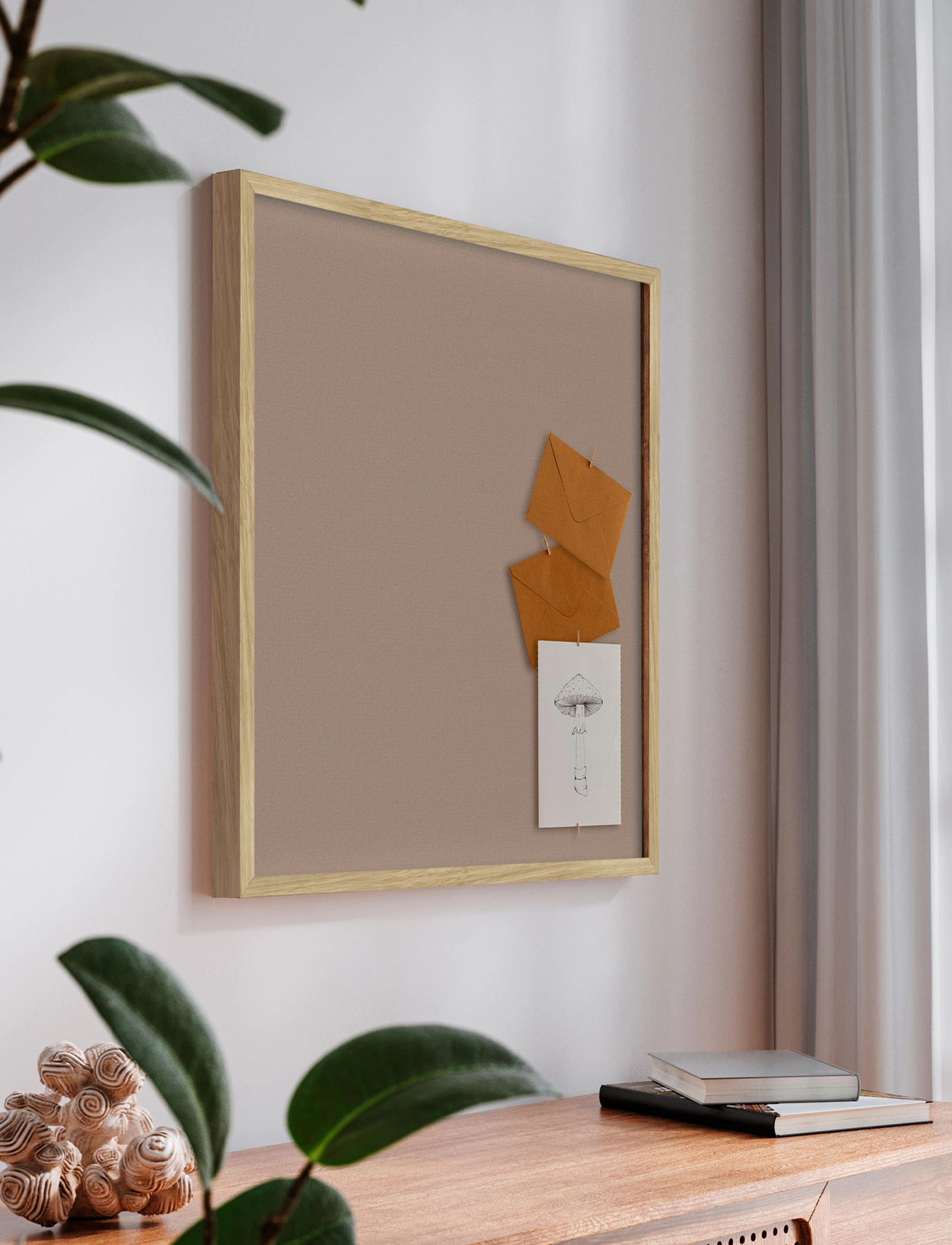 Incado Pinboards: Riche Beige Pin, 62X62 cm, Beige, Kontoropbevaring > Korkplader, Unisex