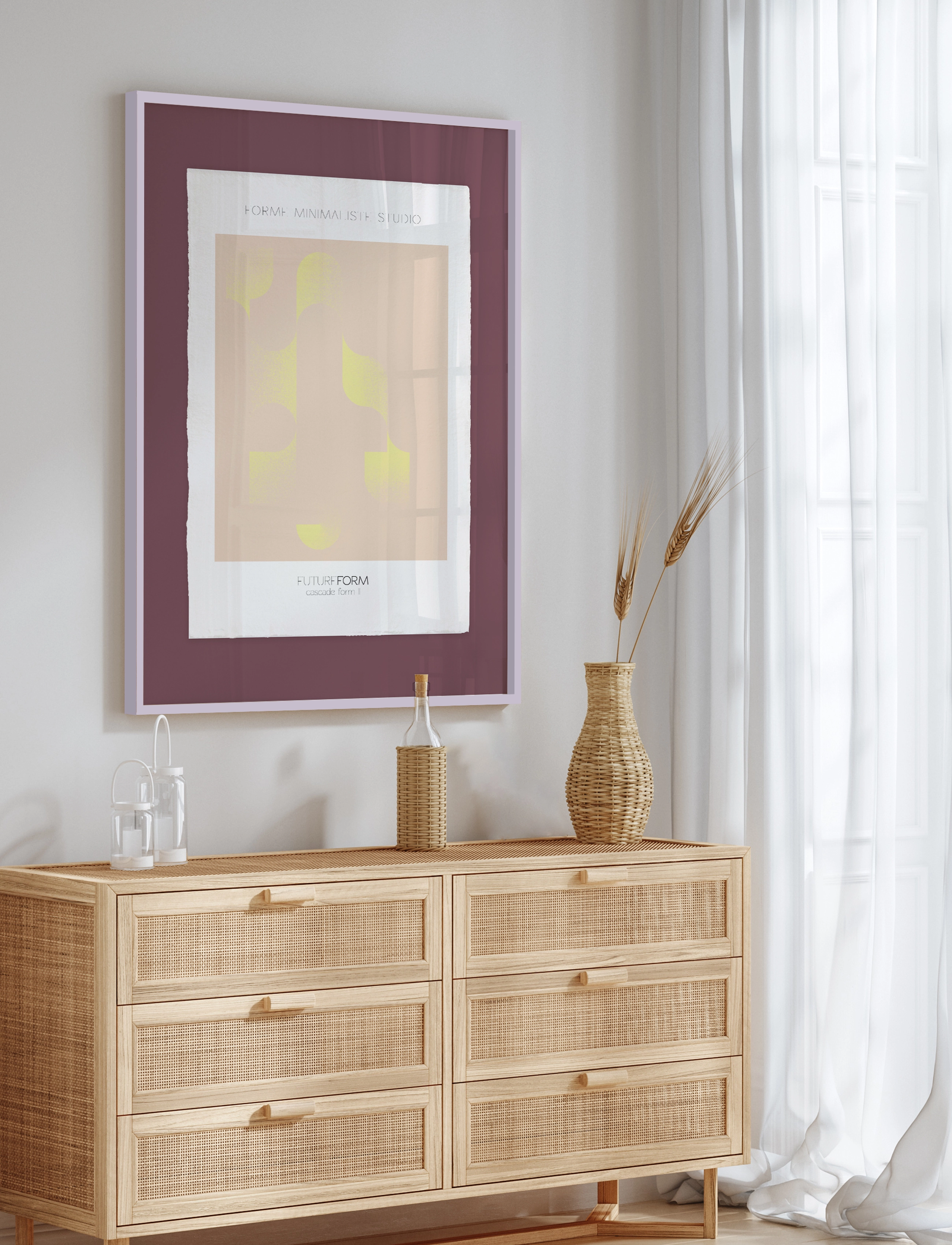 Incado Artist Paper - Cascade Form Ii, 51.5X71.5 cm x 71.5, Multi/patterned, Plakater > Gallerivægge, Unisex