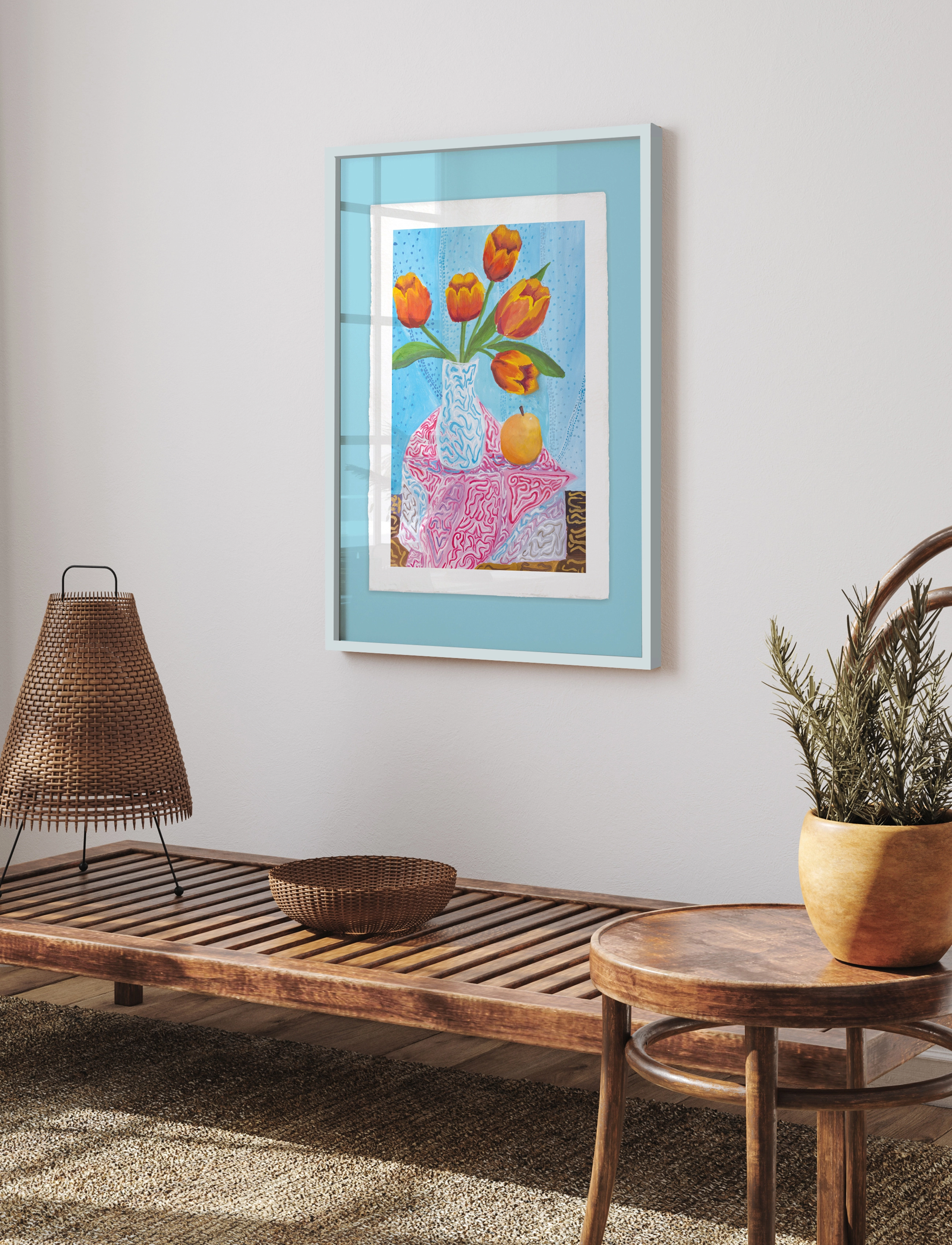 Incado Artist Paper - Flower Setup, 51.5X71.5 cm x 71.5, Multi/patterned, Plakater > Botaniske, Unisex