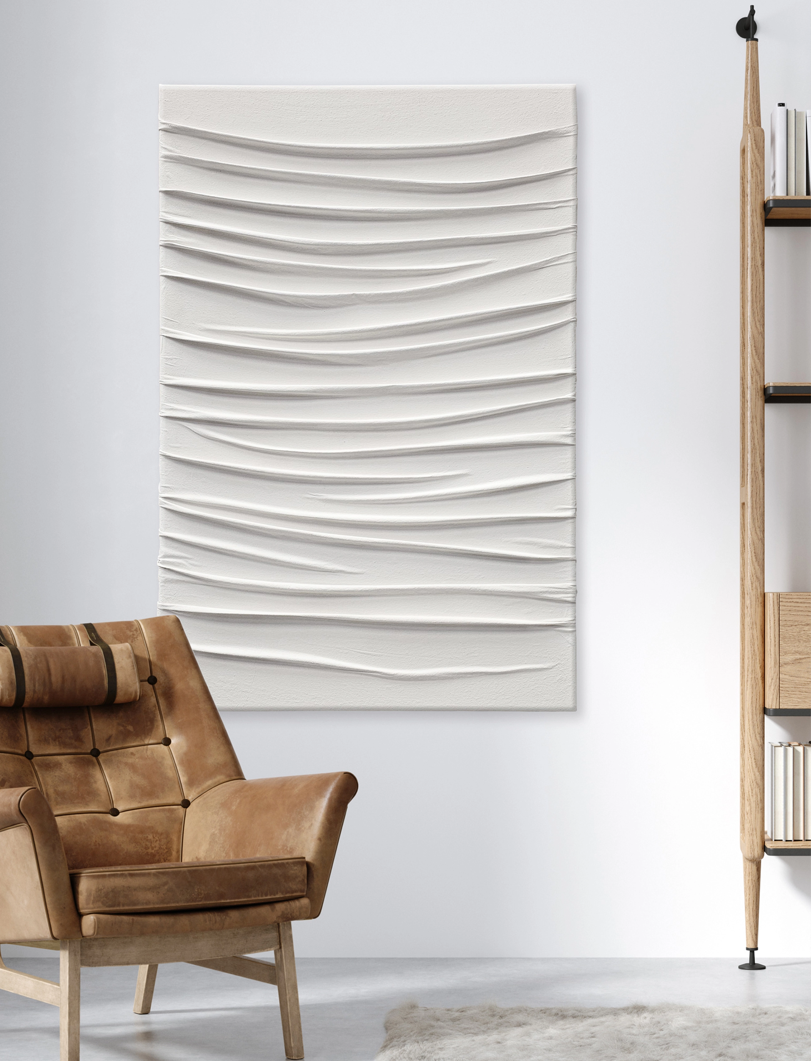 Incado Canvas Fold Flow, 70X100 cm x 100, Posters, Weiß - Gallery Walls, Homeware