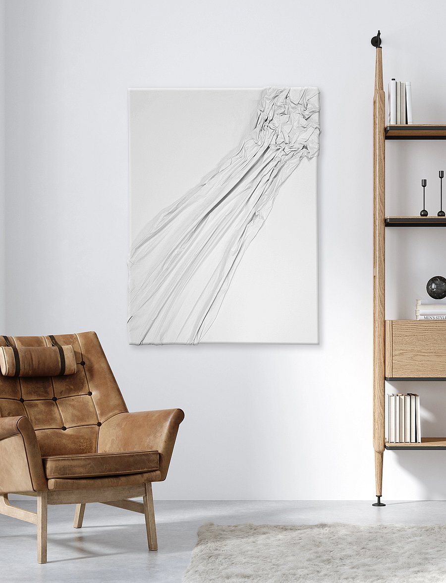 Incado - Canvas Fold - Cascade Shape II - galerii seinad - white - 0