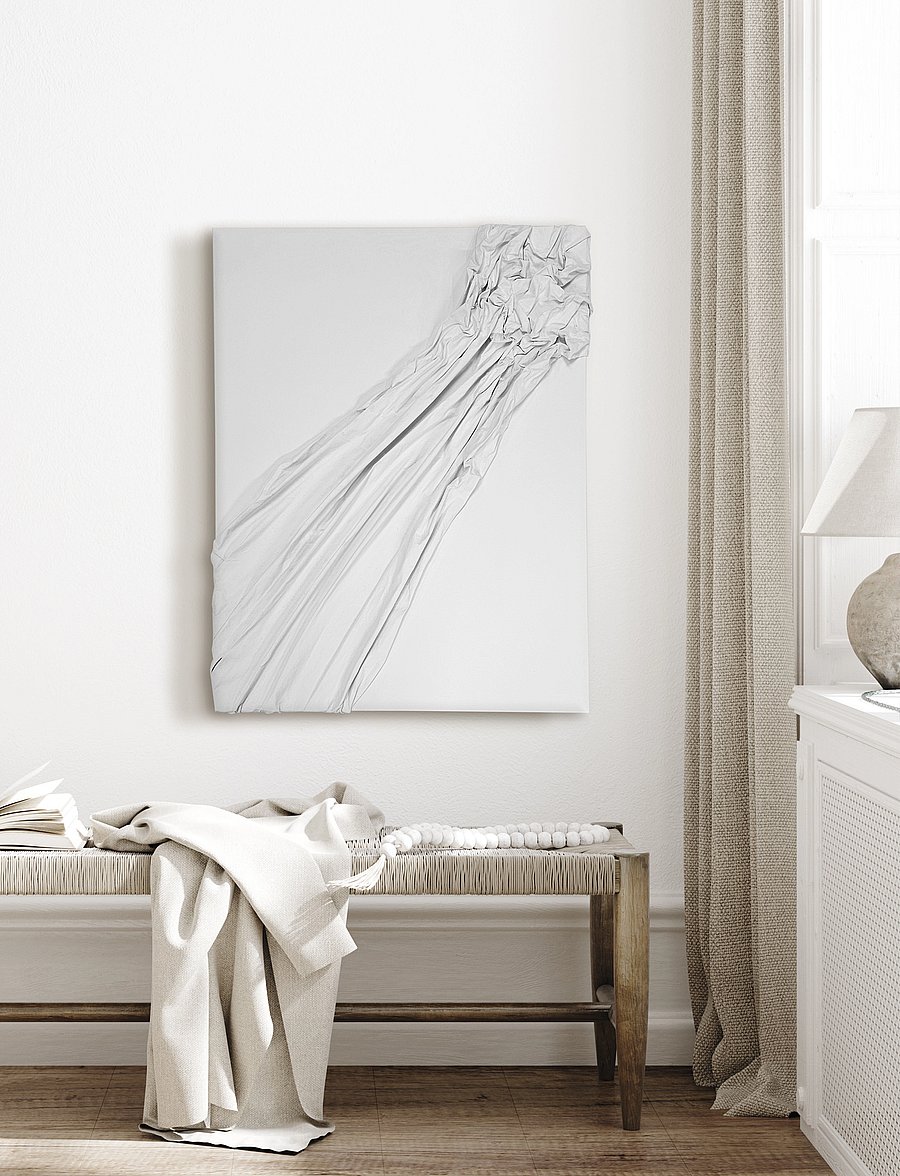 Incado - Canvas Fold - Cascade Shape II - galerii seinad - white - 2