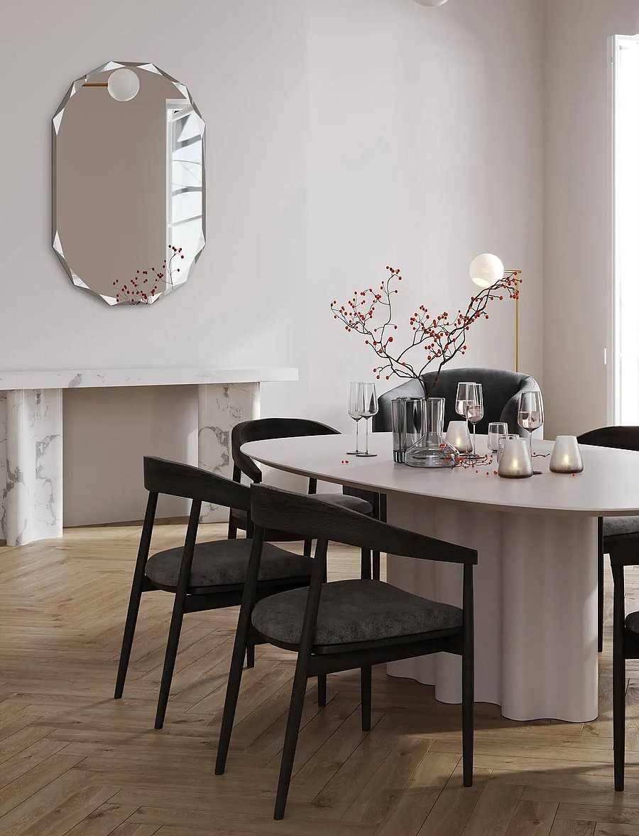 Incado - Diamond Mirror - lustra ścienne - silver - 2