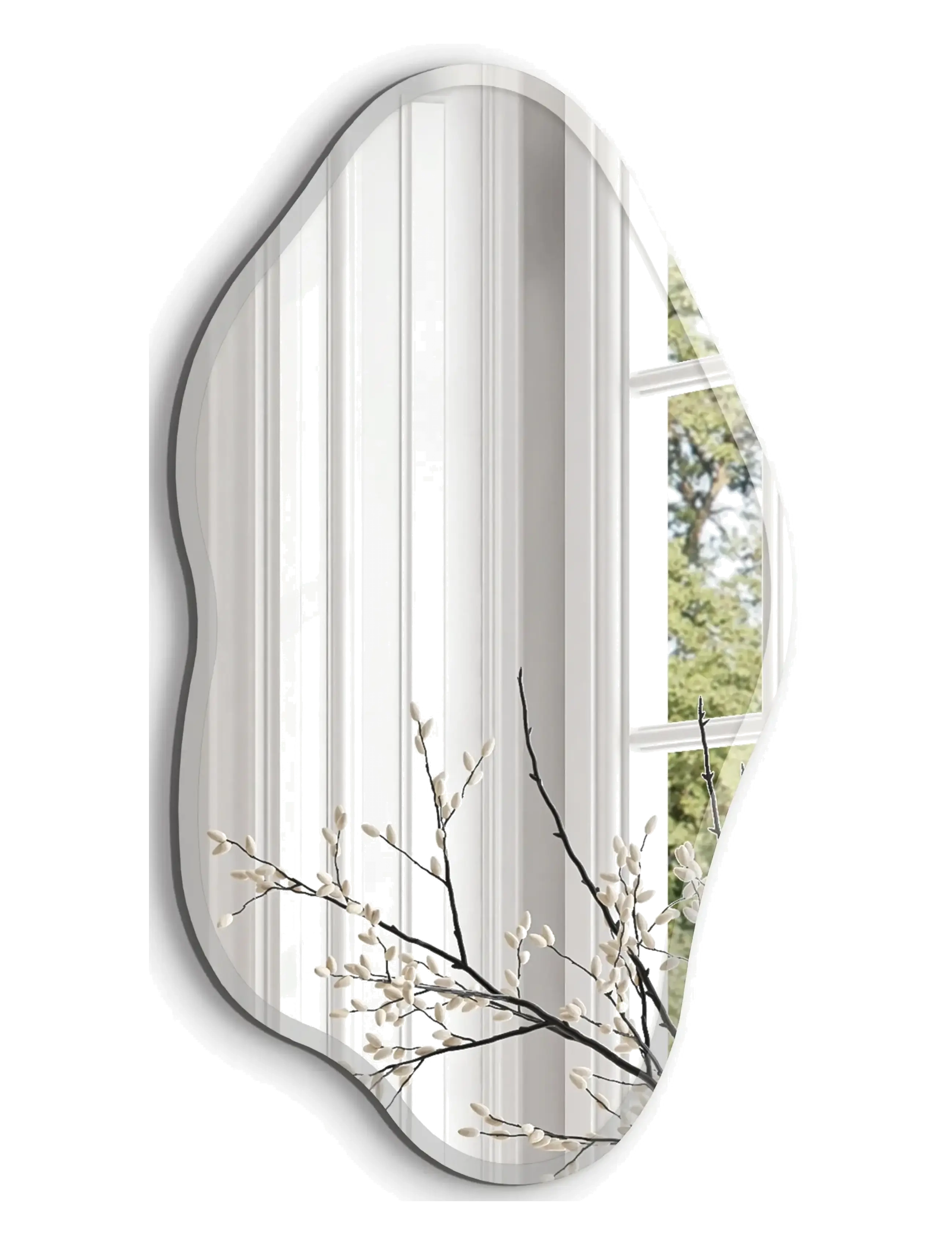 Incado Stream Mirror, Vægspejl, Sølv, Str: 60X110CM