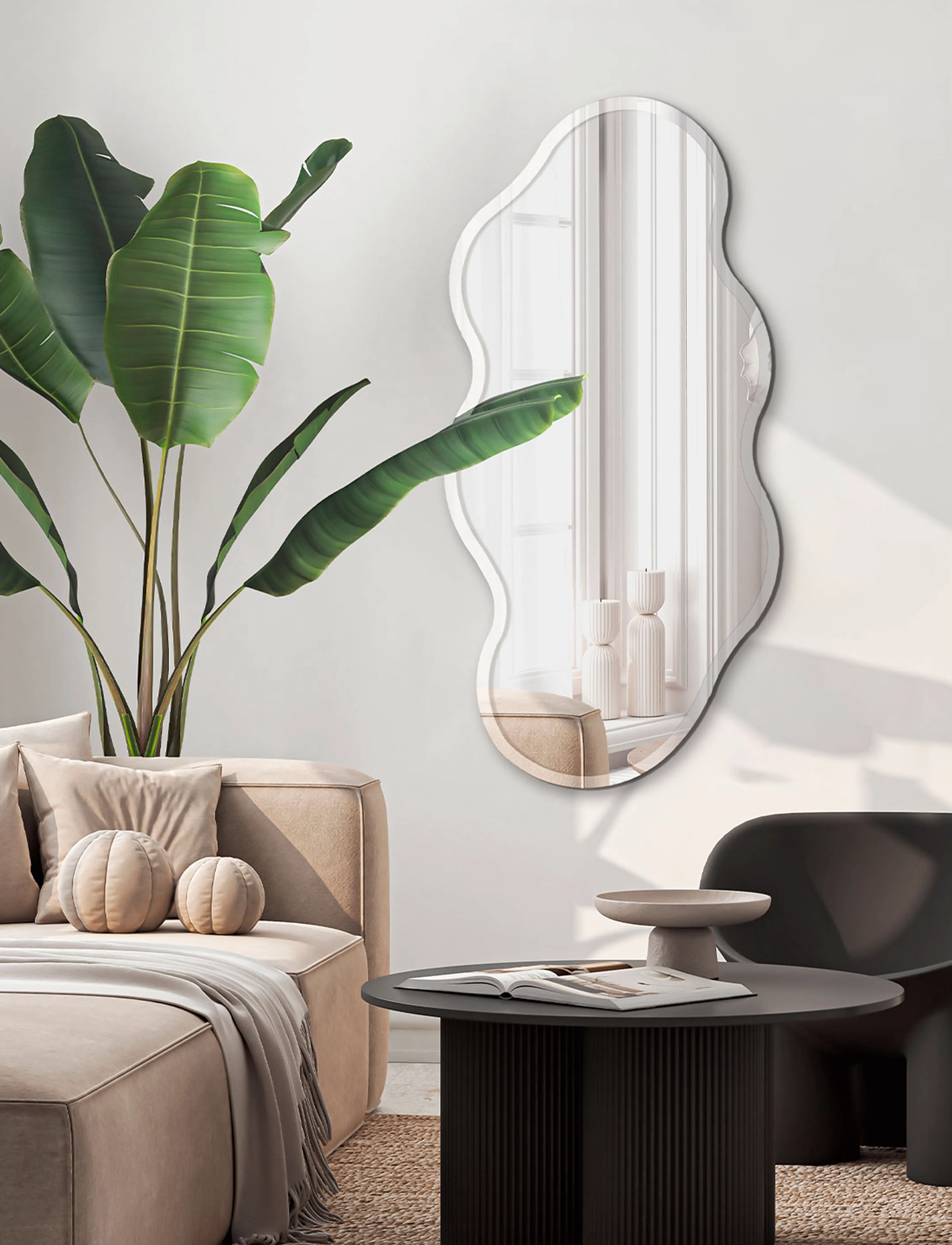 Incado - Twirl Mirror - vægspejle - silver - 2