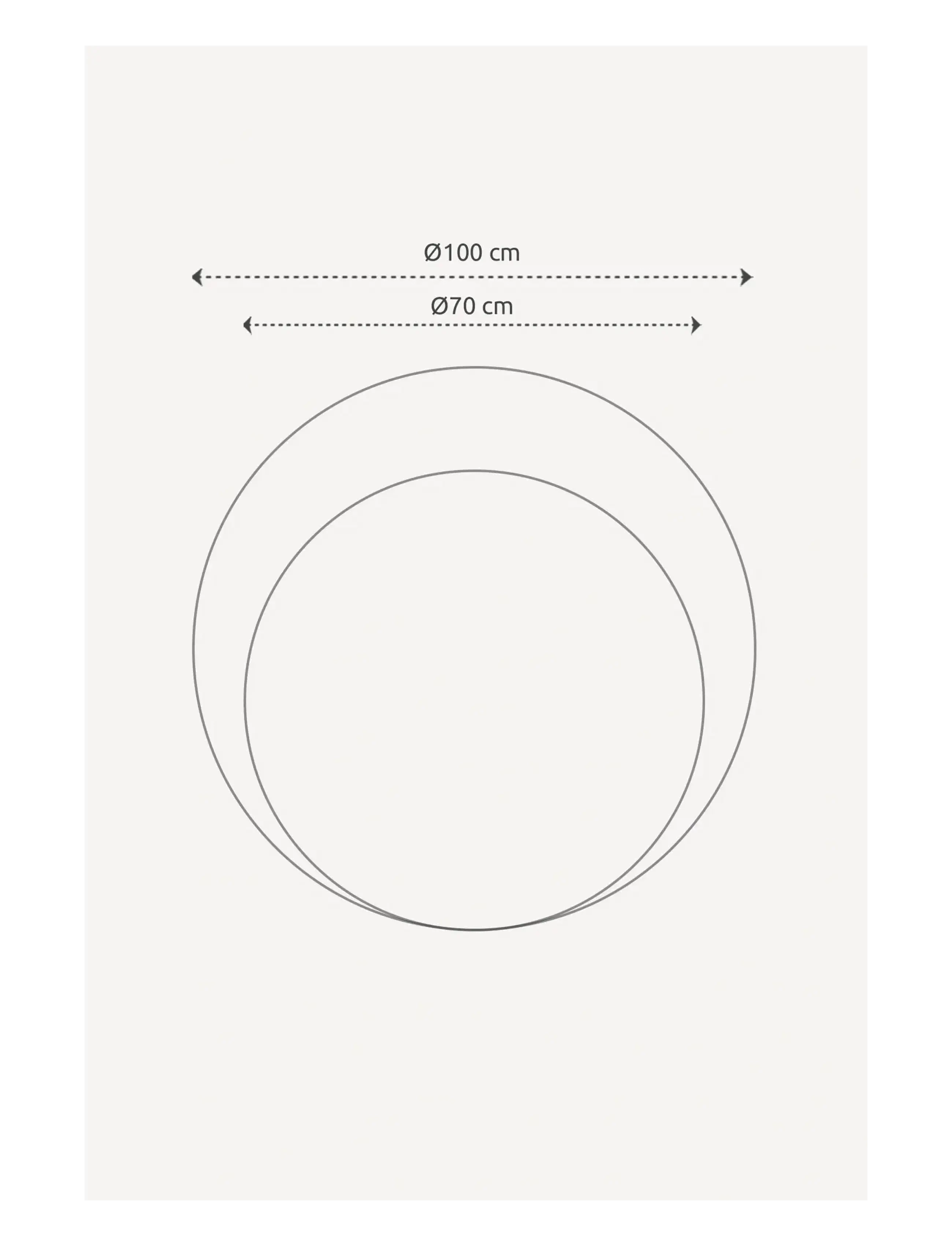 Incado - Round Mirror - ronde spiegels - silver - 2