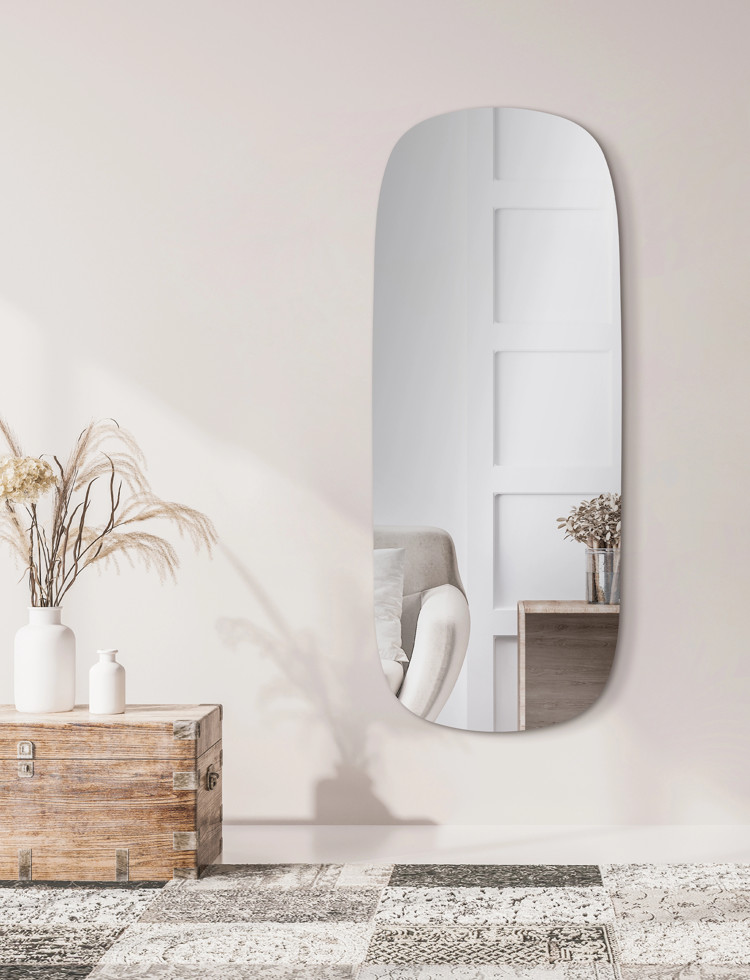 Incado - Elongated mirror - väggspeglar - clear/silver - 3