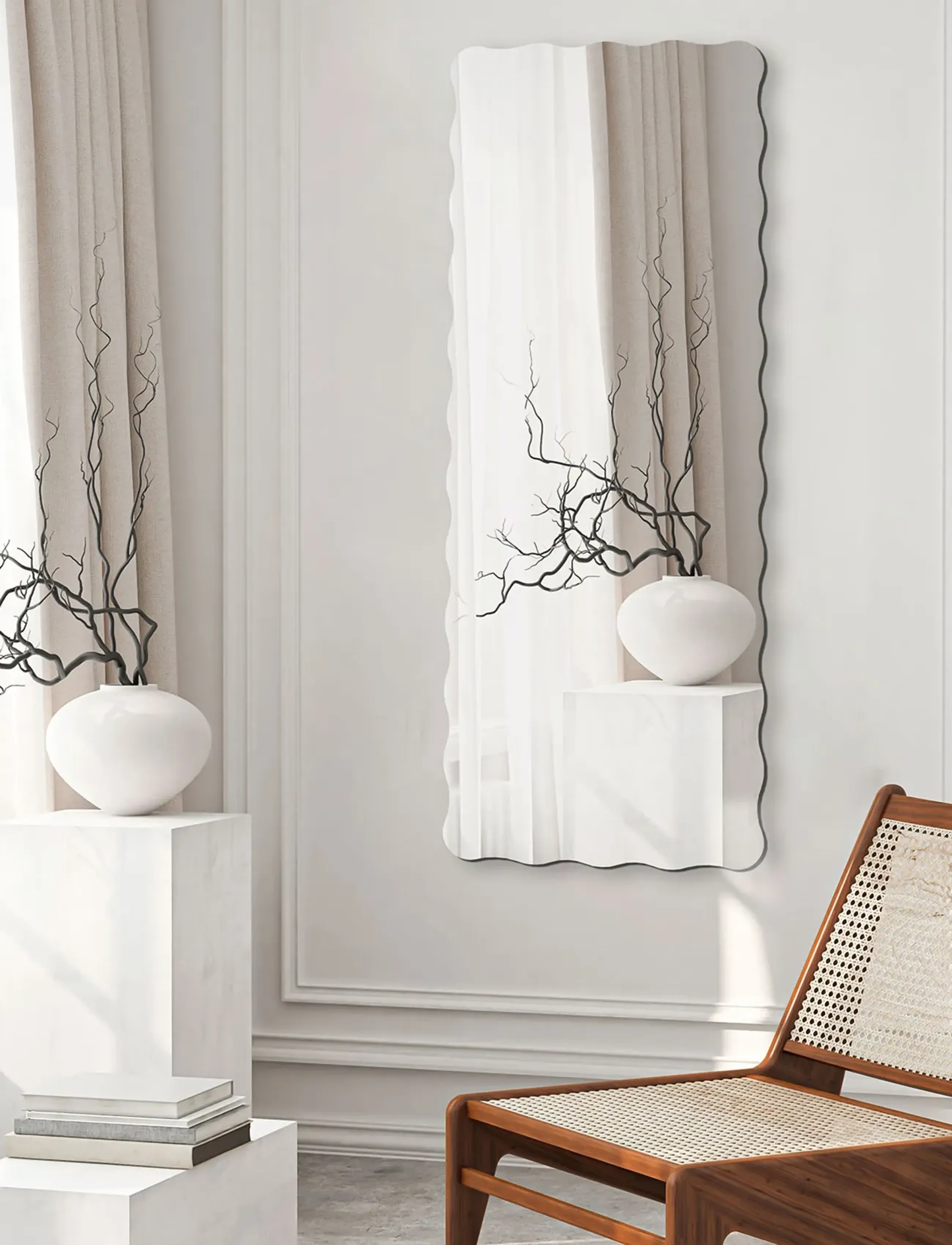 Incado - Twiggy Mirror - väggspeglar - silver - 3