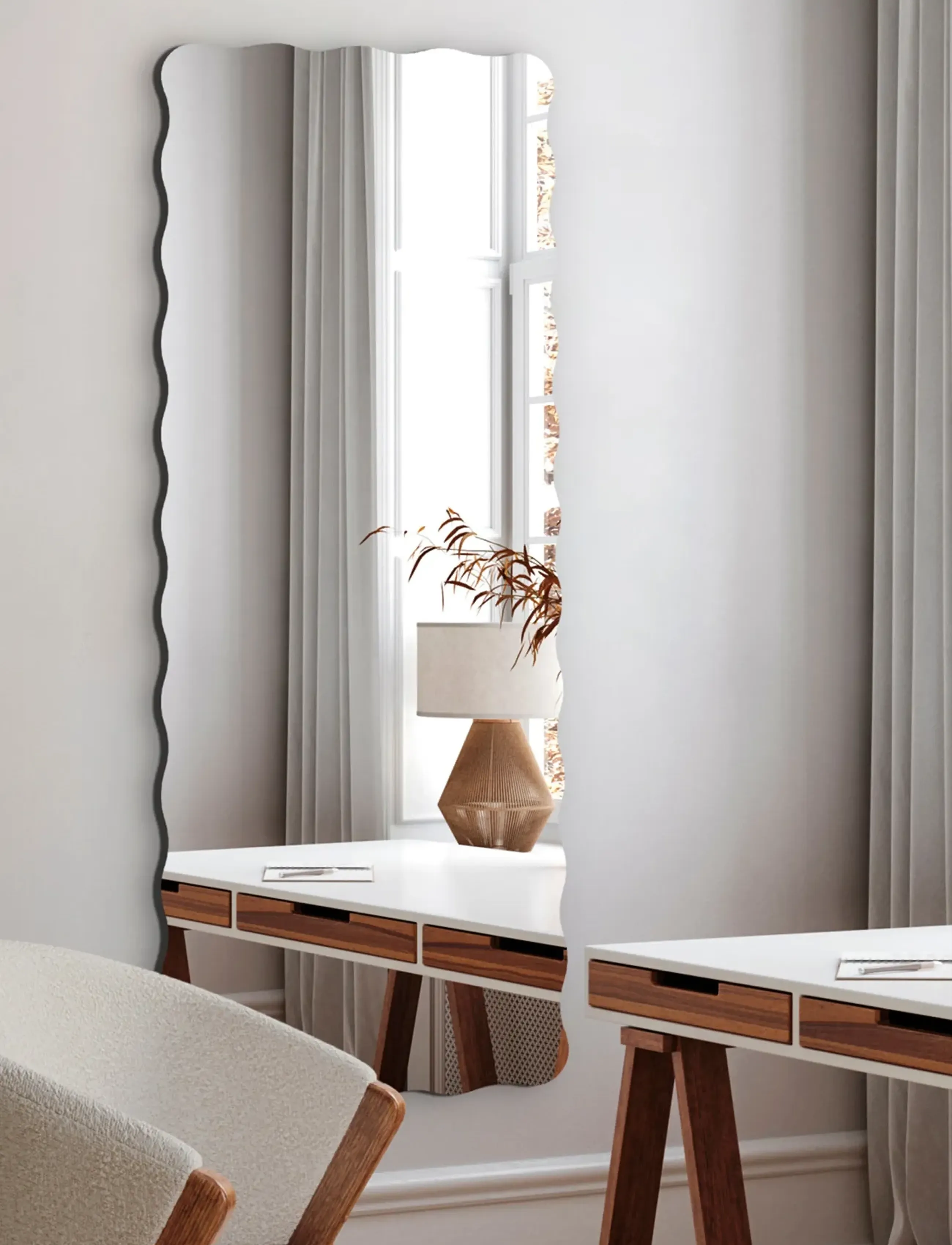 Incado - Twiggy Mirror - väggspeglar - silver - 4