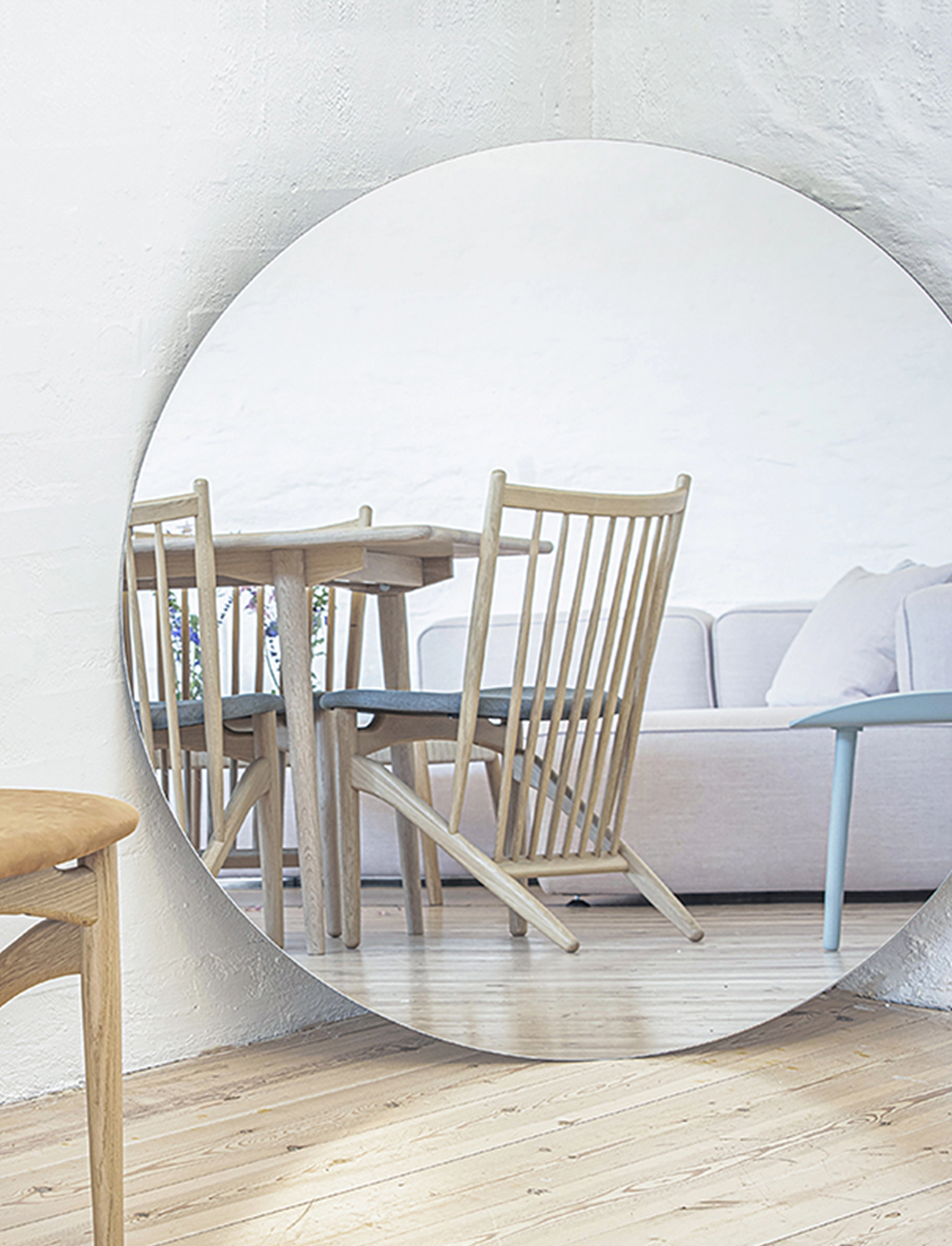 Incado - Silver round mirror - vægspejle - clear - 2