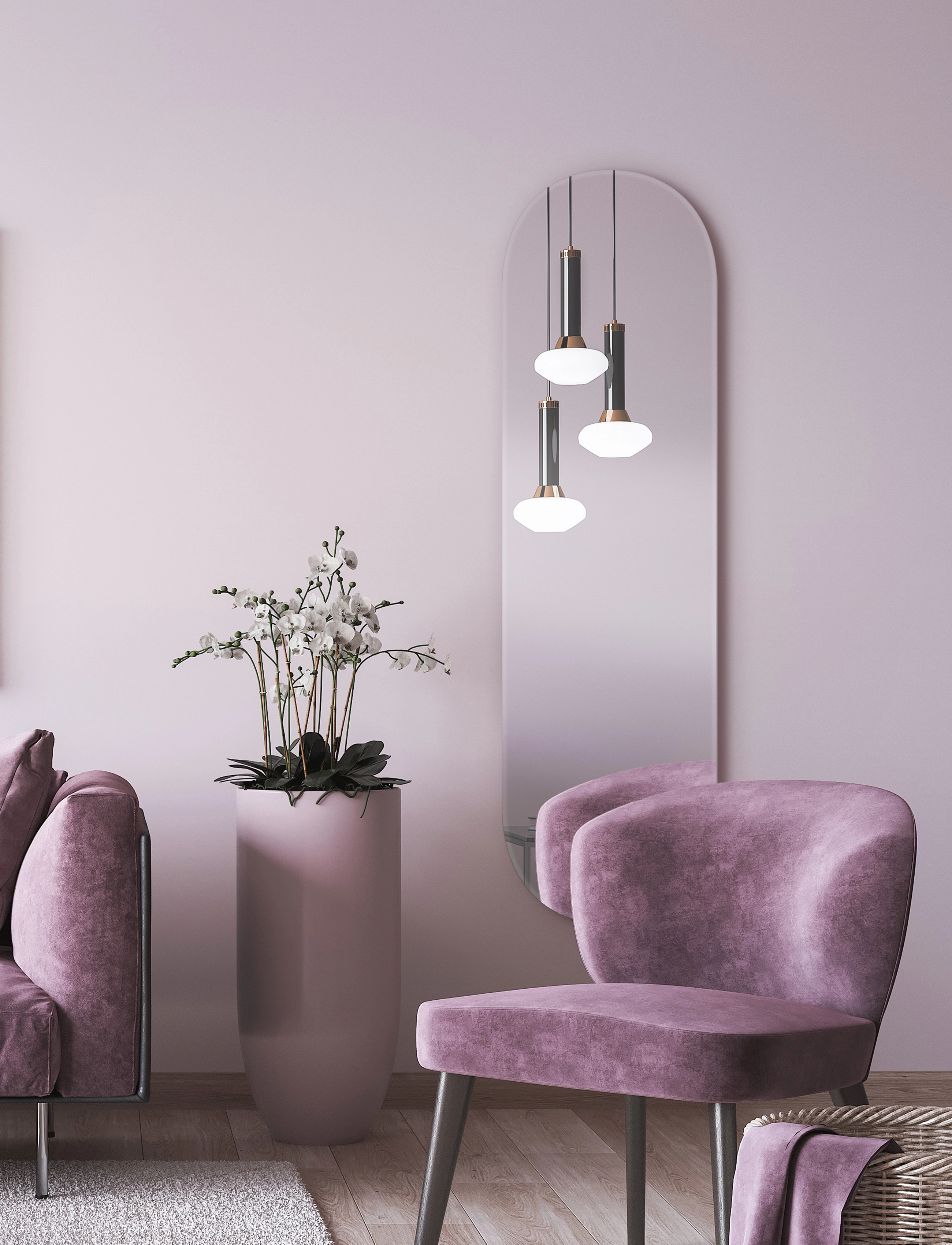 Incado Ellipse, 40X140 cm x 140, Silver, Spejle > Vægspejle, Unisex