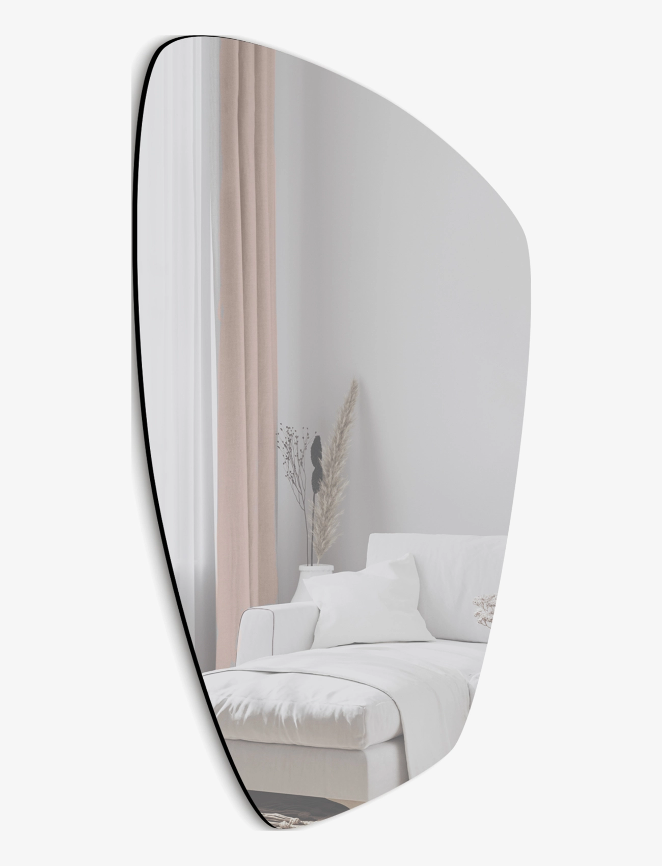 Incado Verto, Vægspejl, Sølv, Str: 50X90CM x 90