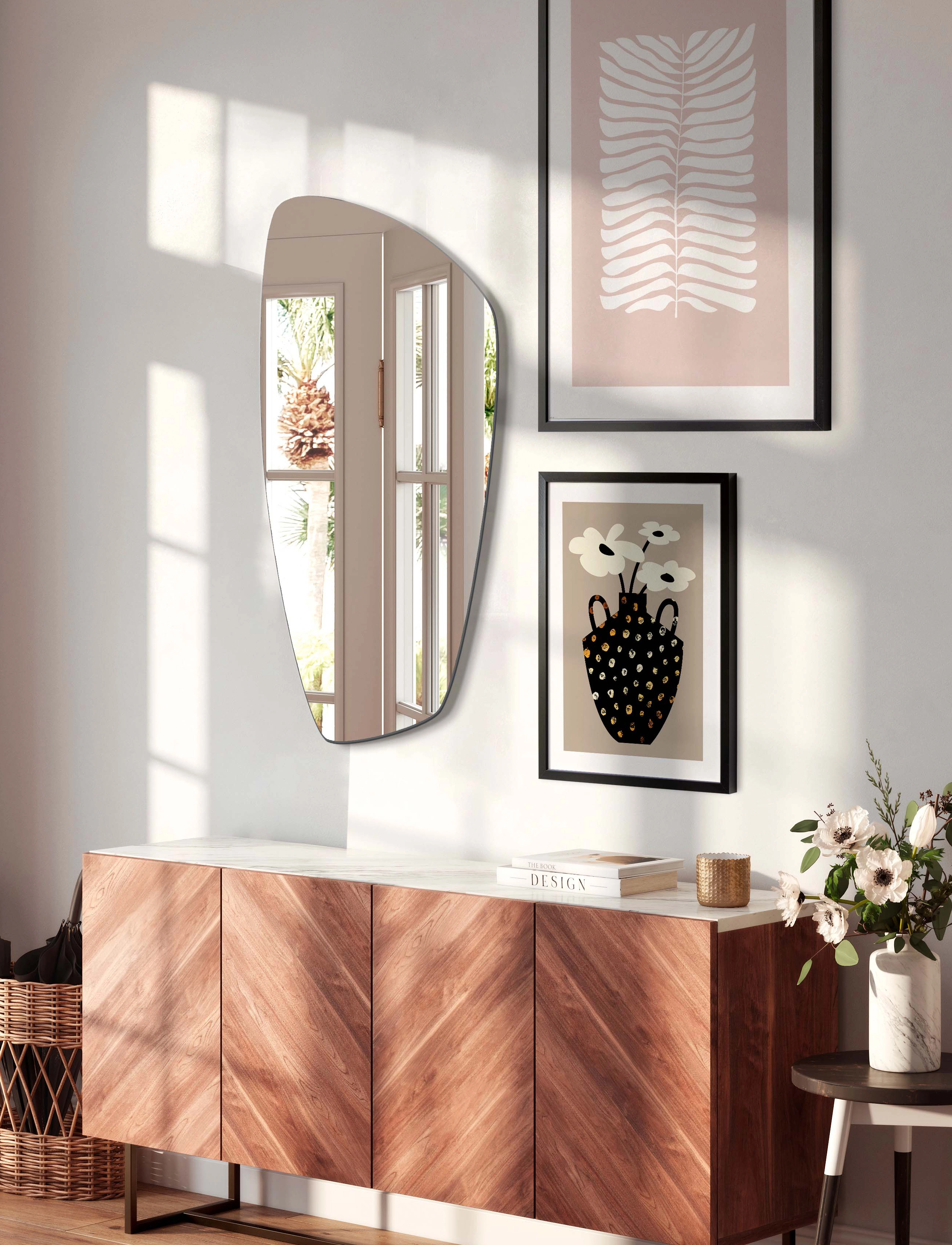 Incado Verto, 50X90 cm x 90, Mirrors, Silber - Wall Homeware