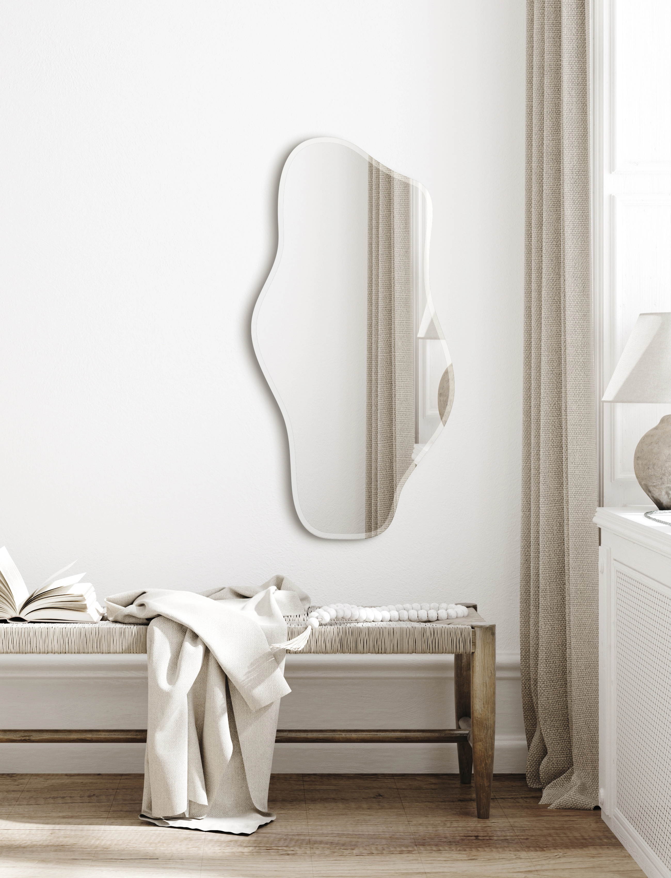 Incado - Wave - veggspeil - clear/silver - 3