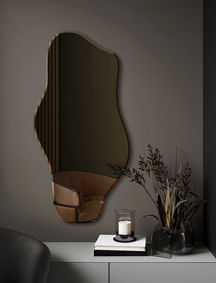 Incado - Wave - wandspiegel - dark brown - 3