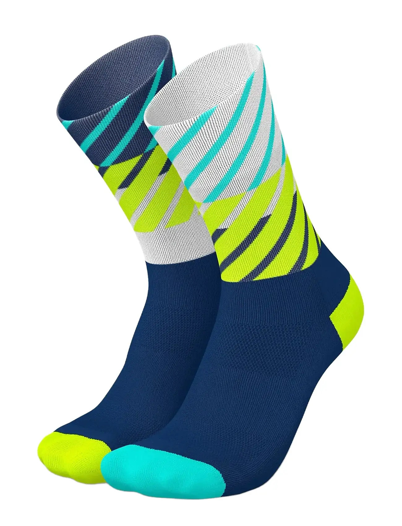 Incylence Running Diagonals High Navy Canary 39-42, Navy Canary