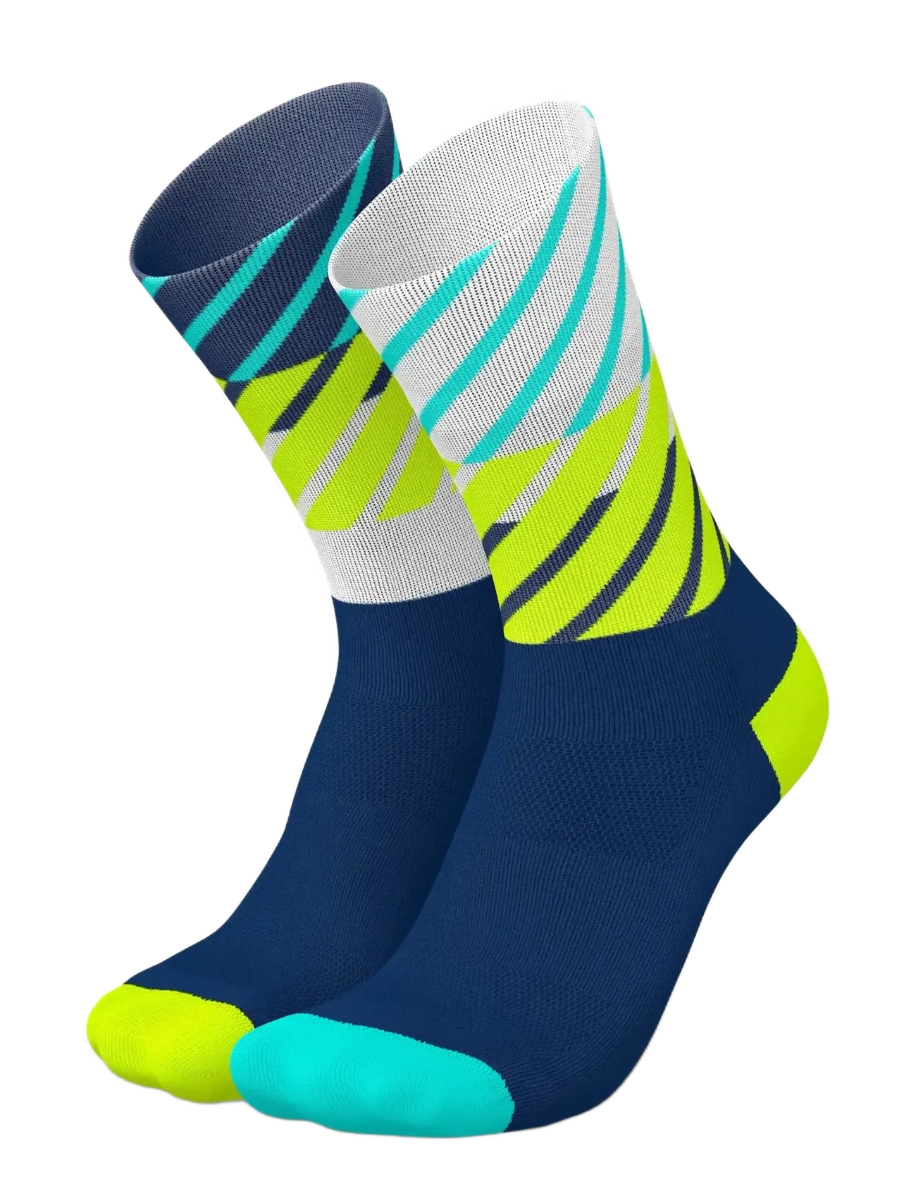 Incylence Running Diagonals High Navy Canary 43-46, Navy Canary