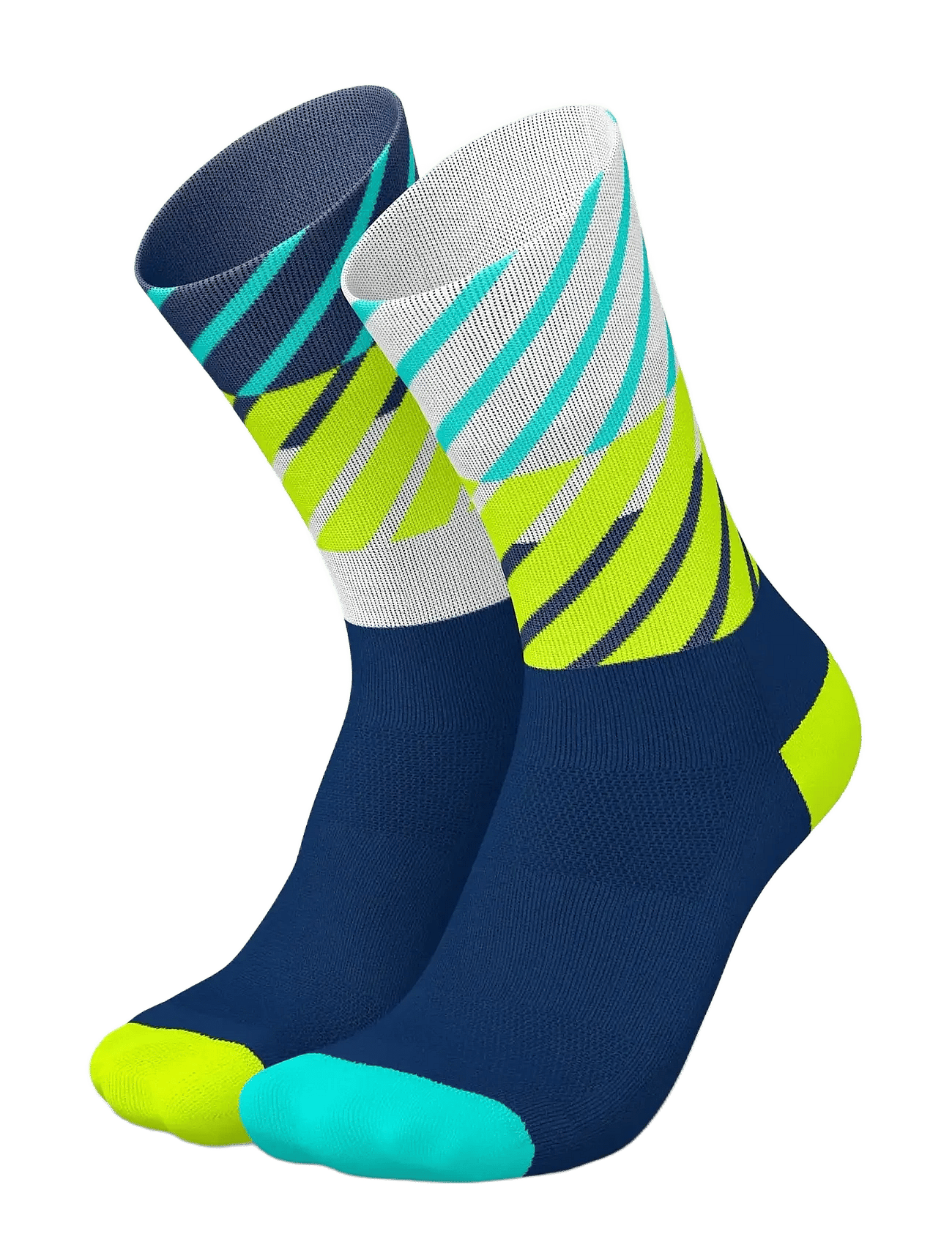 Incylence Running Diagonals High Navy Canary 43-46, Navy Canary