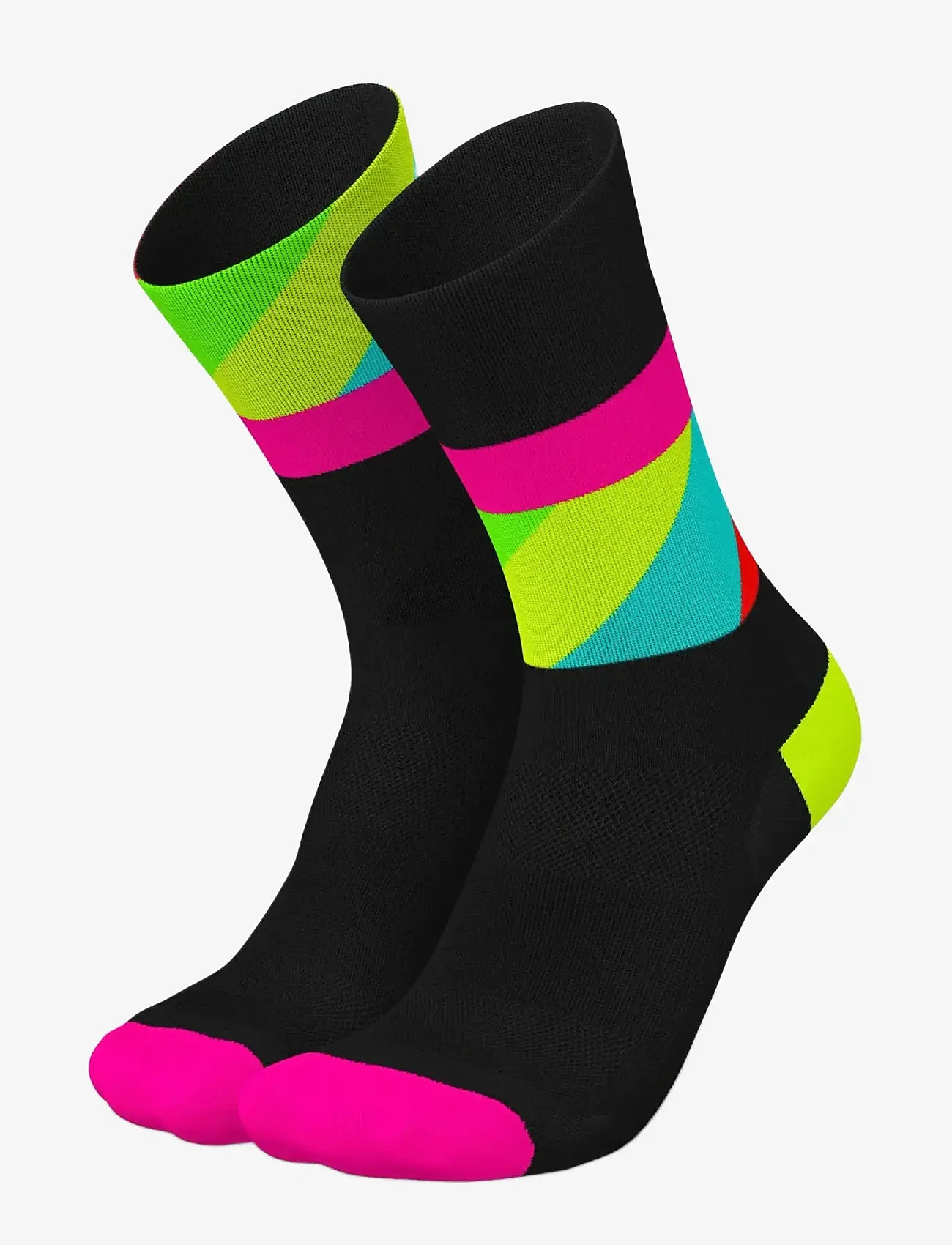 INCYLENCE - INCYLENCE ULTRALIGHT STRIDES BLACK PINK CANARY - sportstrømper - black pink canary - 1